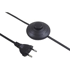 3.5 Meter with Round Foot Switch On/Off Button for Table Lamps
