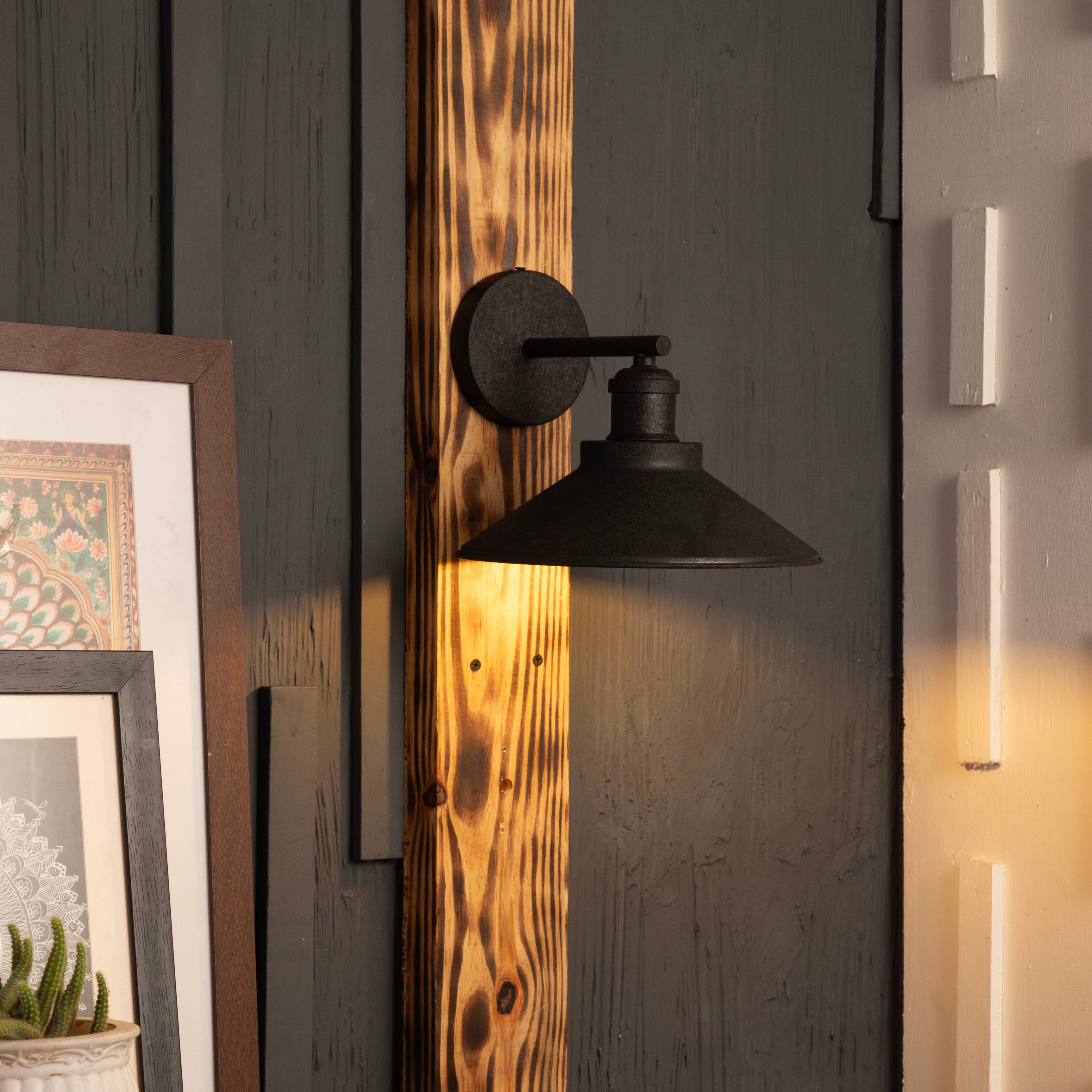 Nora black wall sconce by Shoppeefry