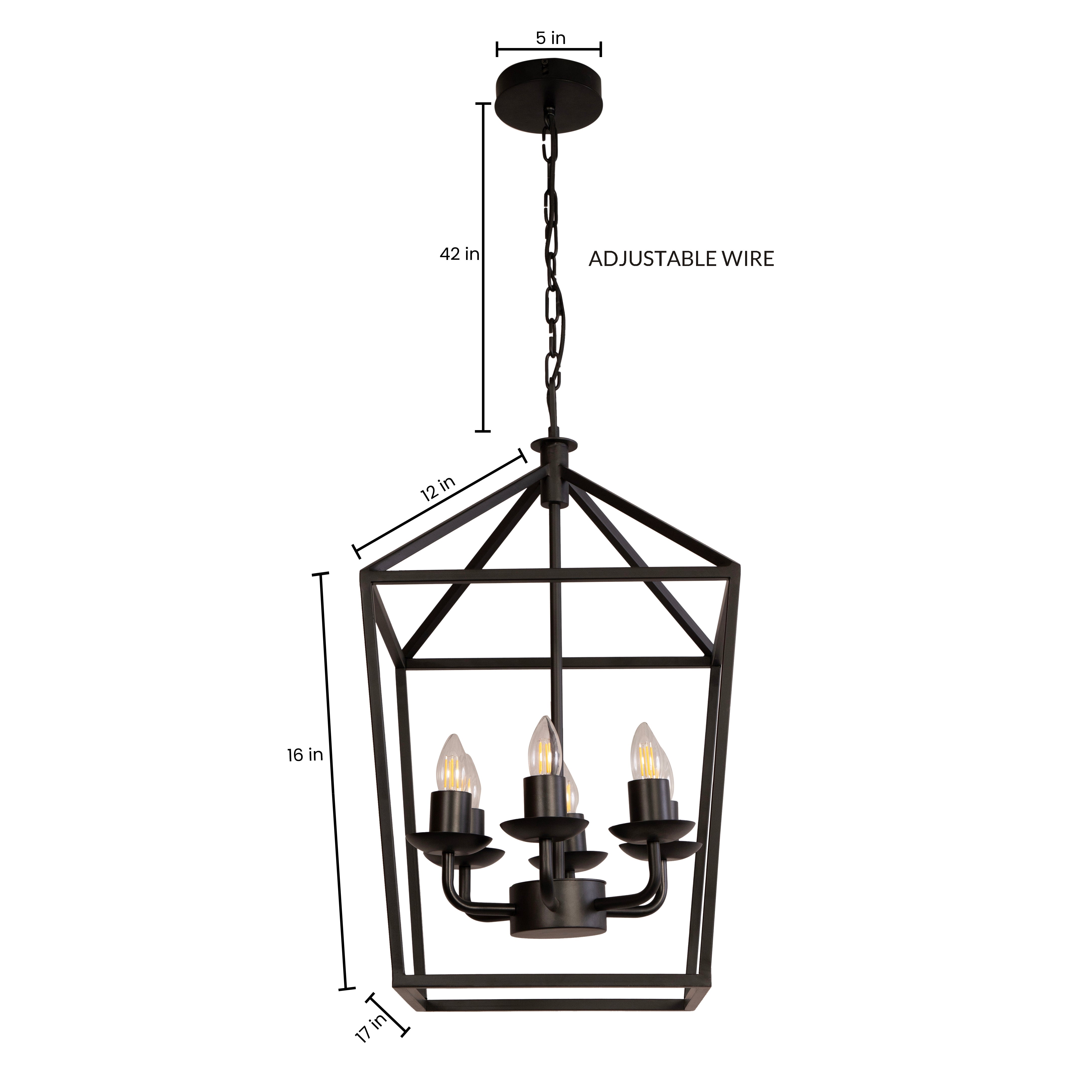 Velsa 6Lt Chandelier By Shoppeefry
