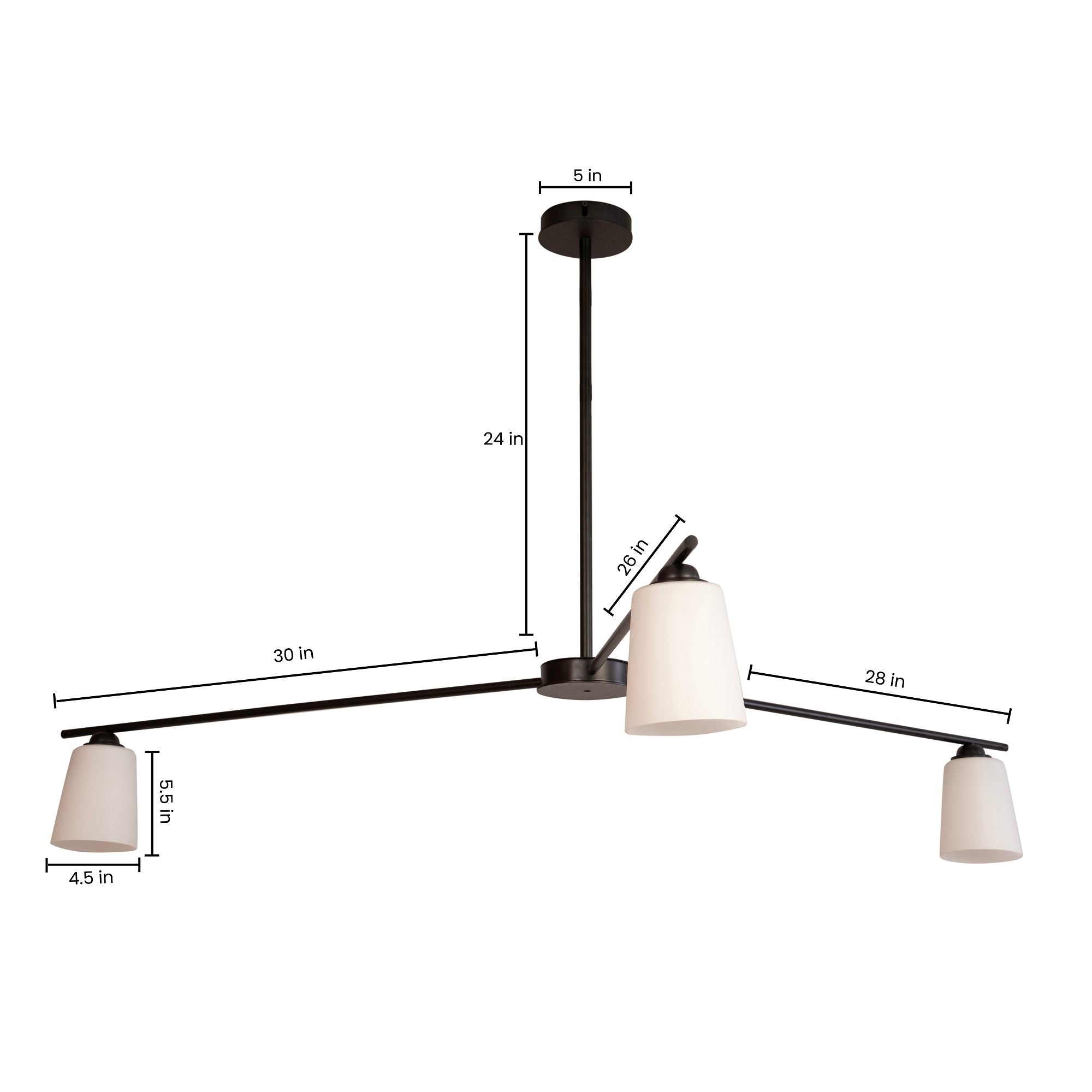 Afralia 3 Arm Chandelier By Shoppeefry