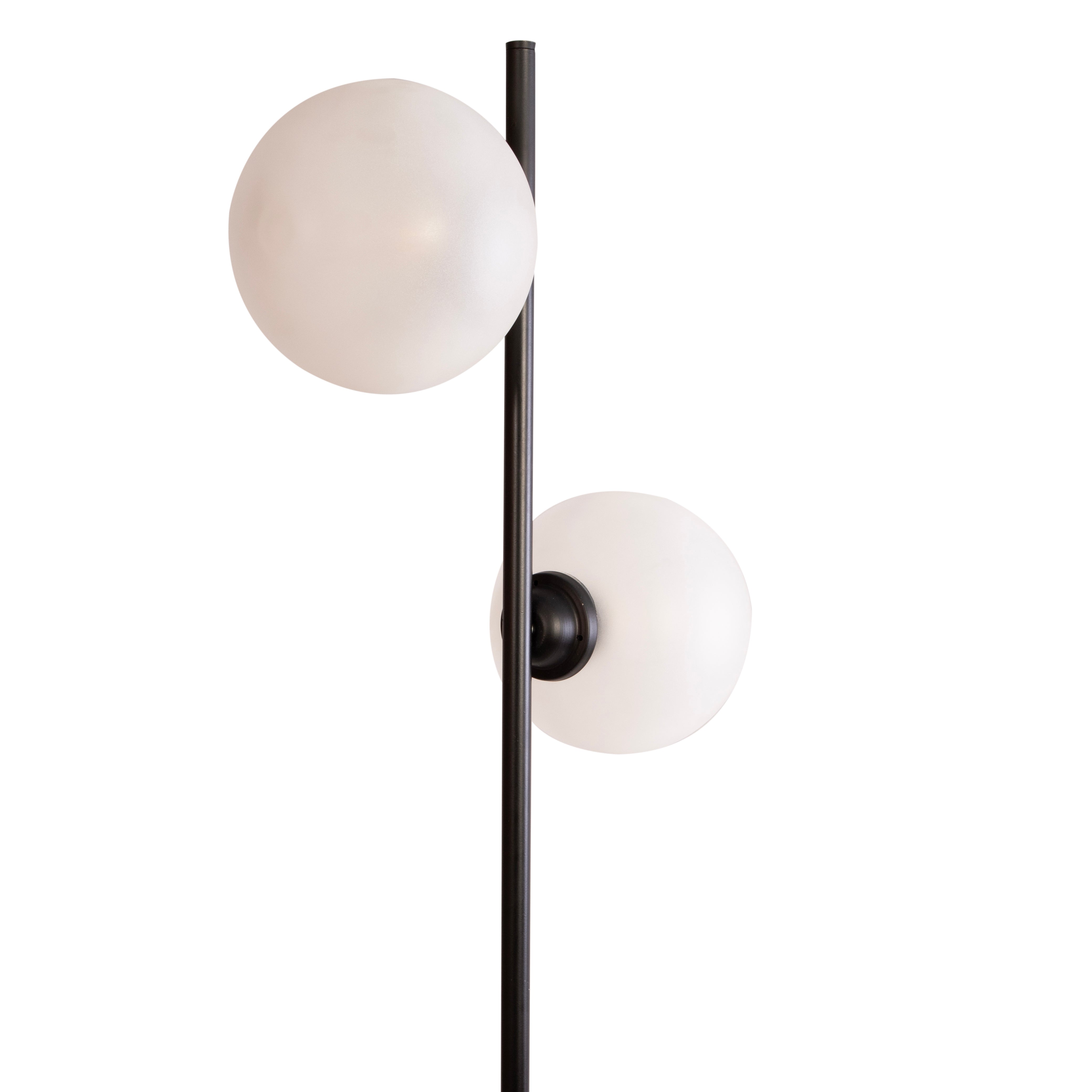 Eclipse 2 Glass Ball Floor Lamp By Shoppeefry