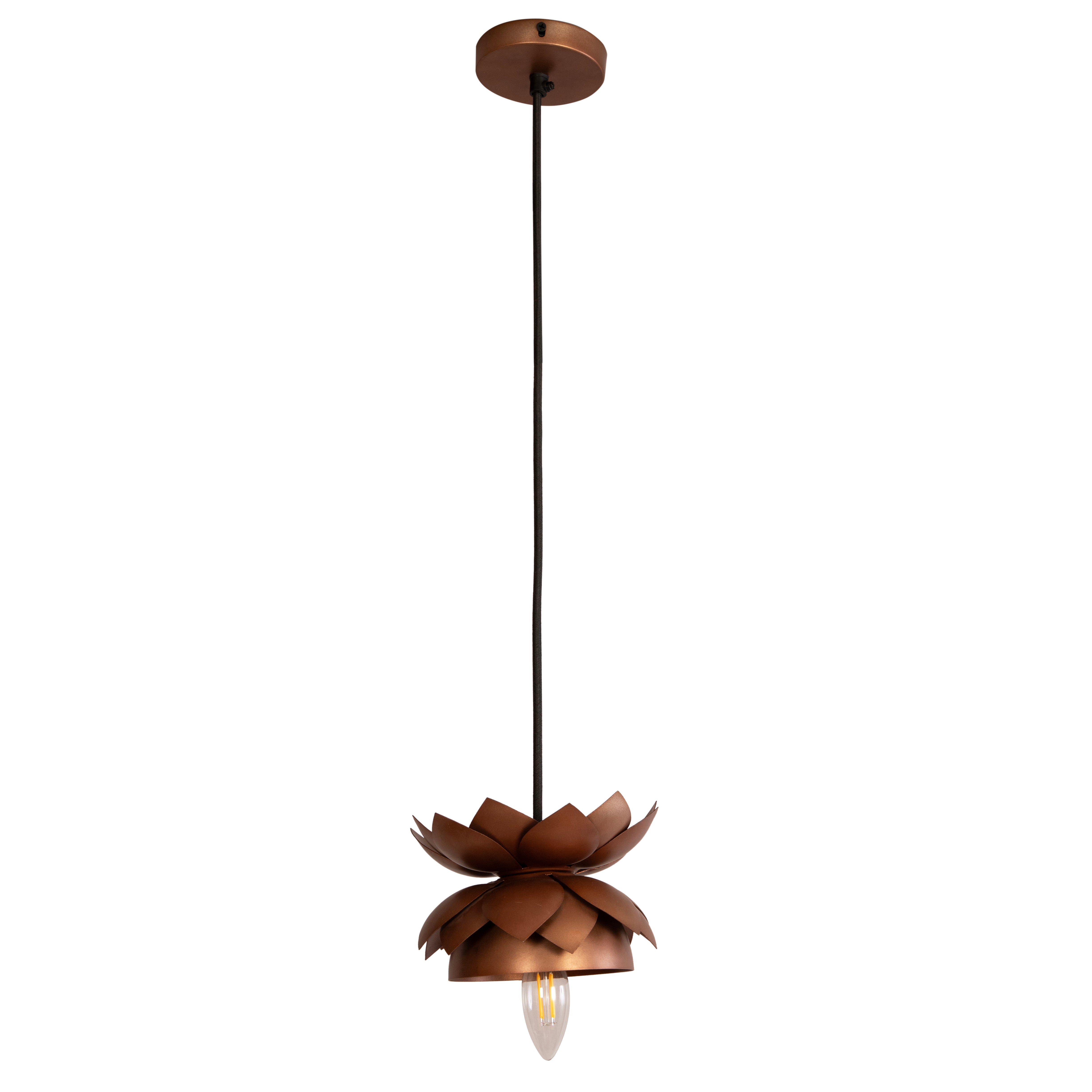 Lotus Copper Pendant Light  By Shoppeefry