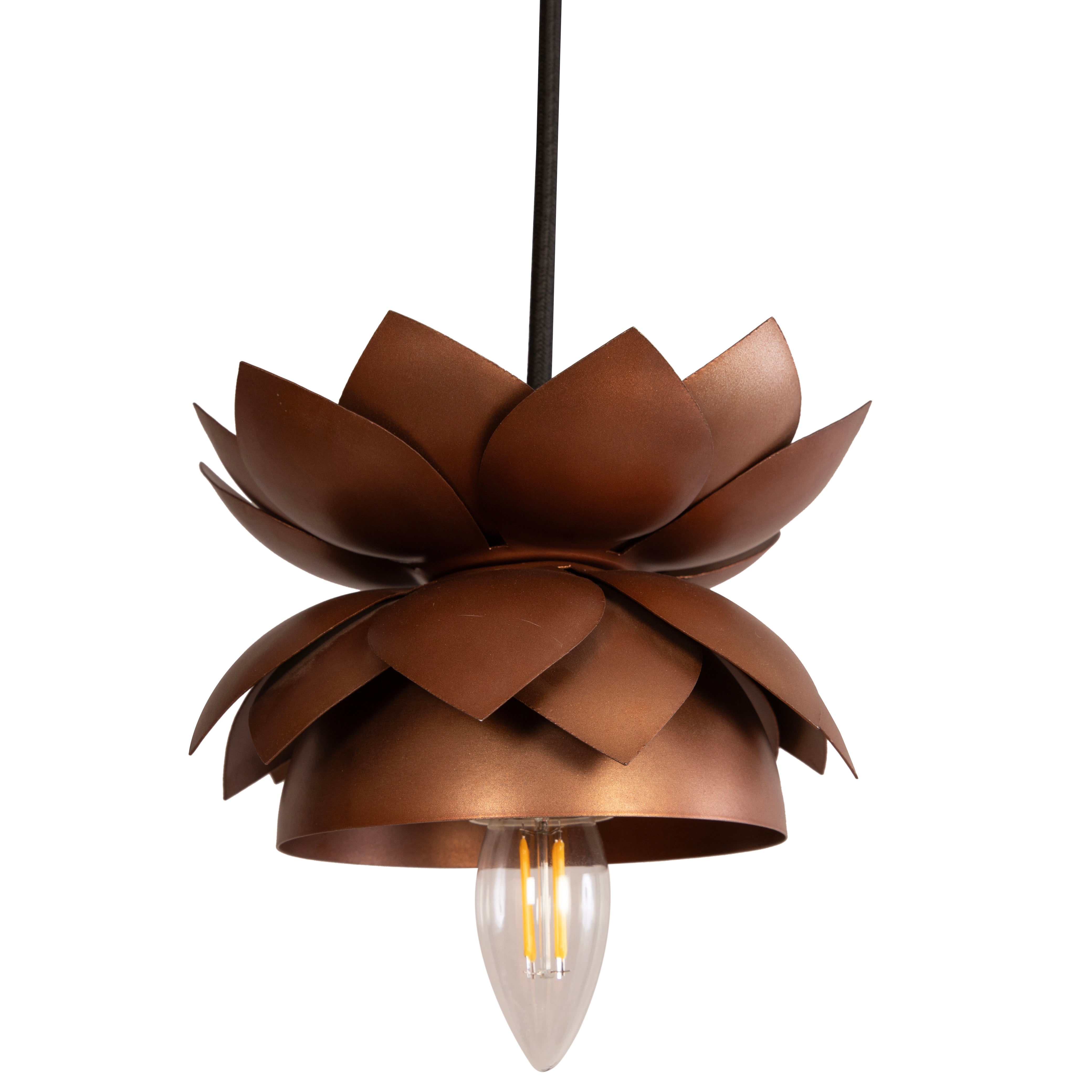 Lotus Copper Pendant Light  By Shoppeefry