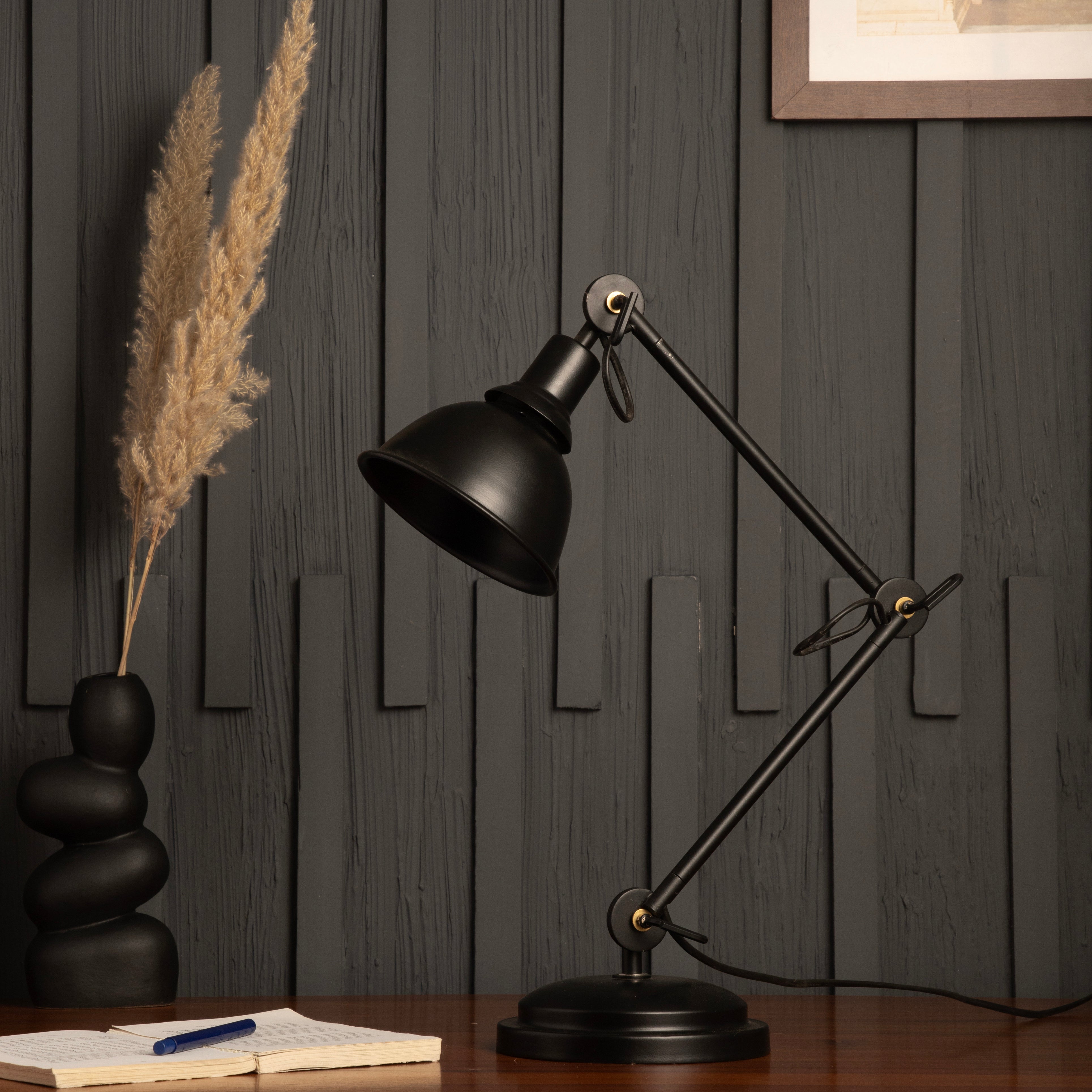 Sweden Black Swing Arm Desk Lamp By Shoppeefry