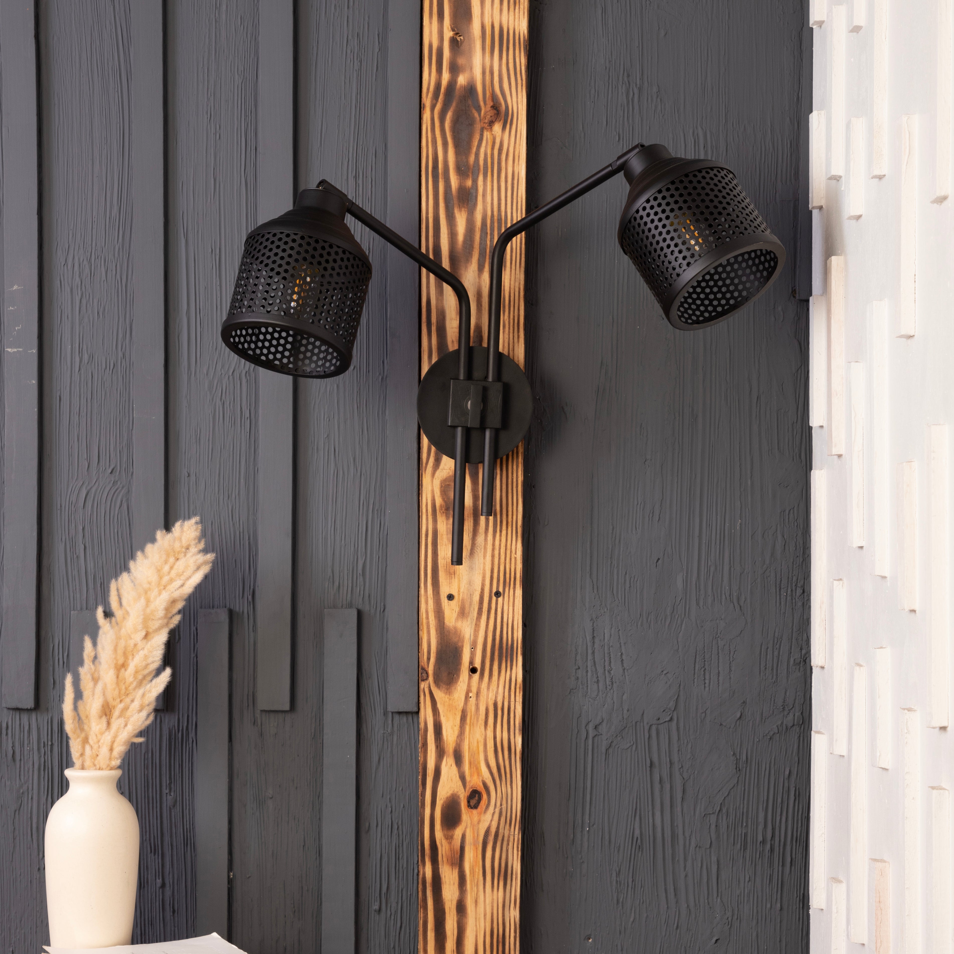Riddle Wall Lamp Double Arm By Shoppeefry