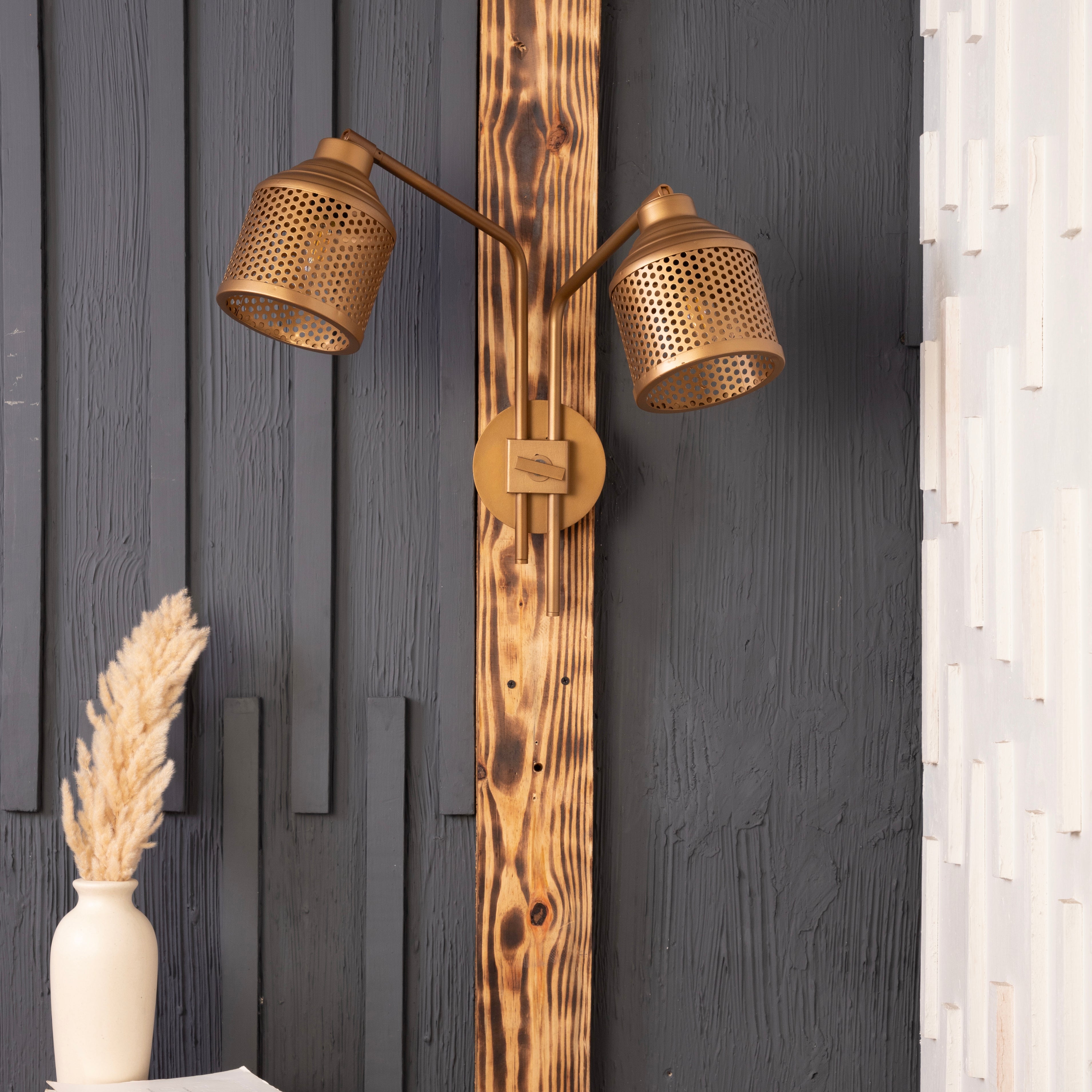 Riddle Wall Lamp Double Arm By Shoppeefry