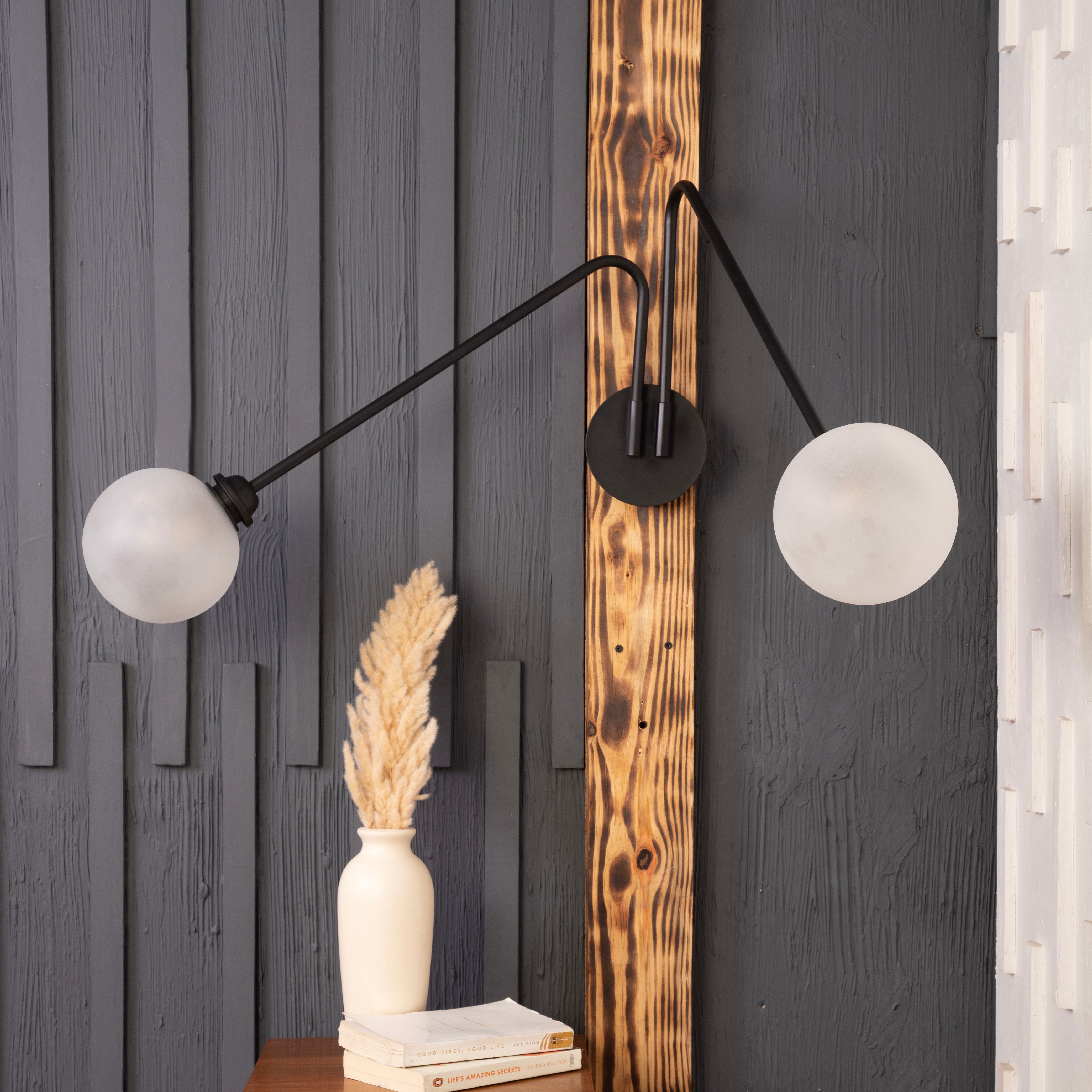 Twin Ball Swivel Wall Sconce By Shoppeefry