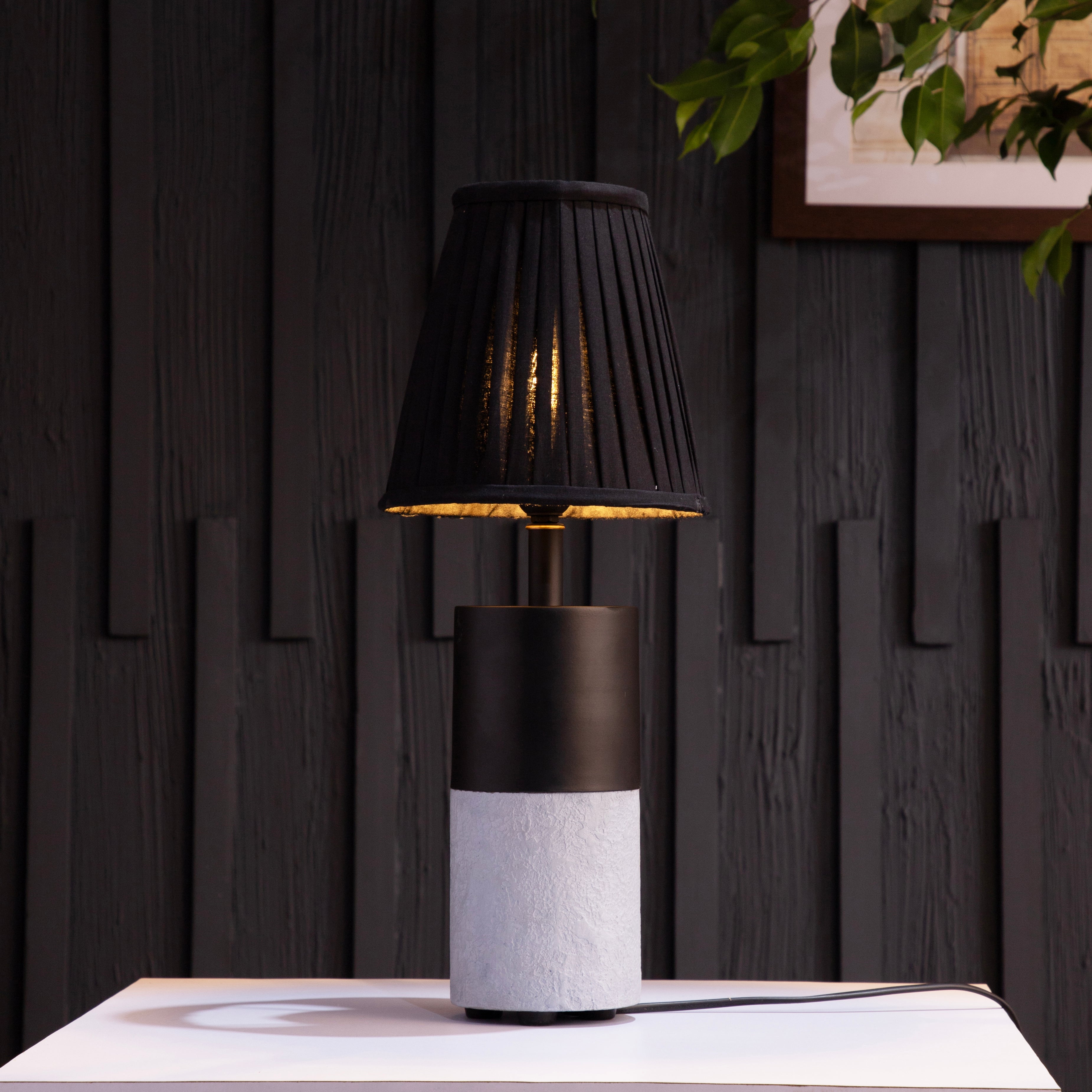 Concrete Table Lamp By Shoppeefry