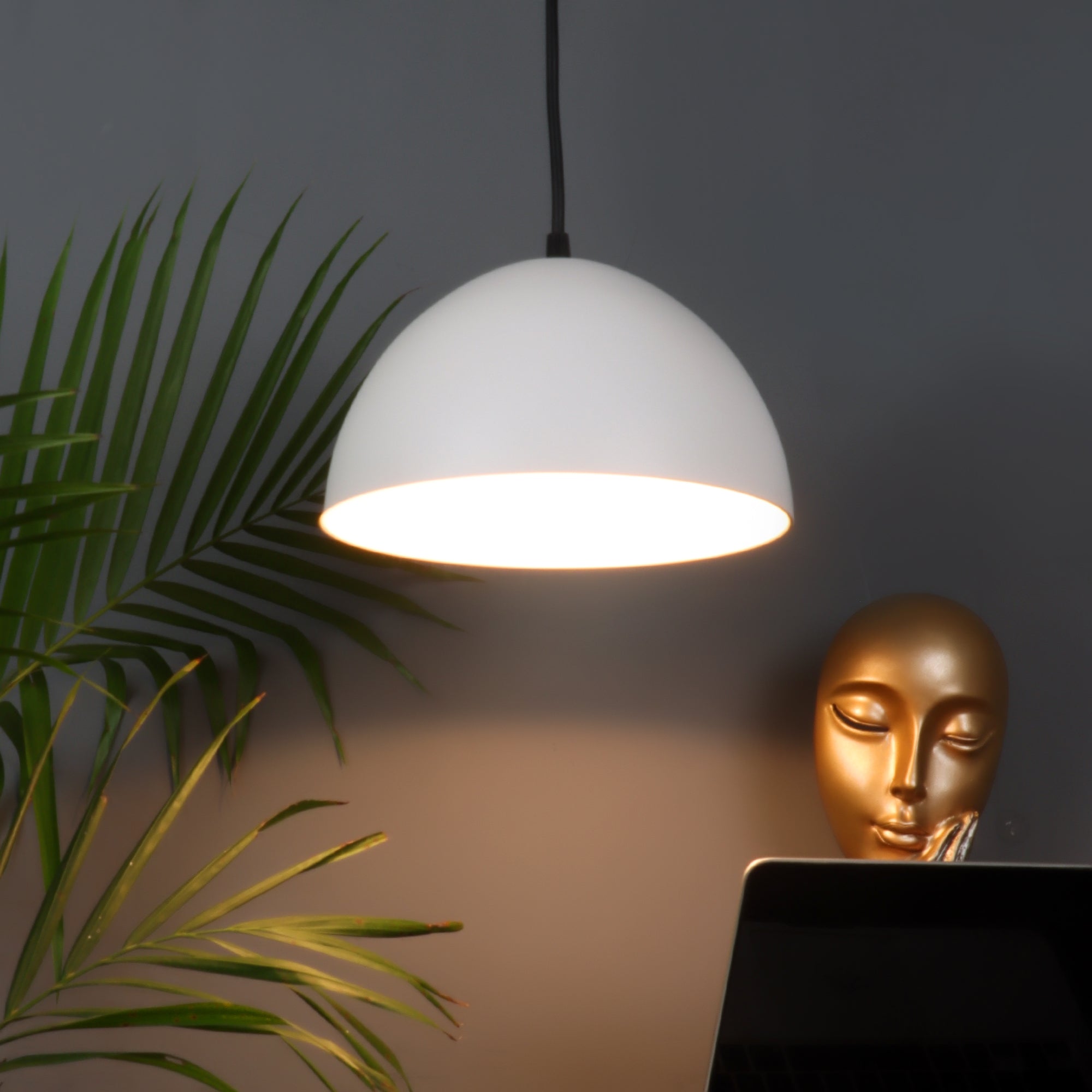 Hallway White Hanging Light
