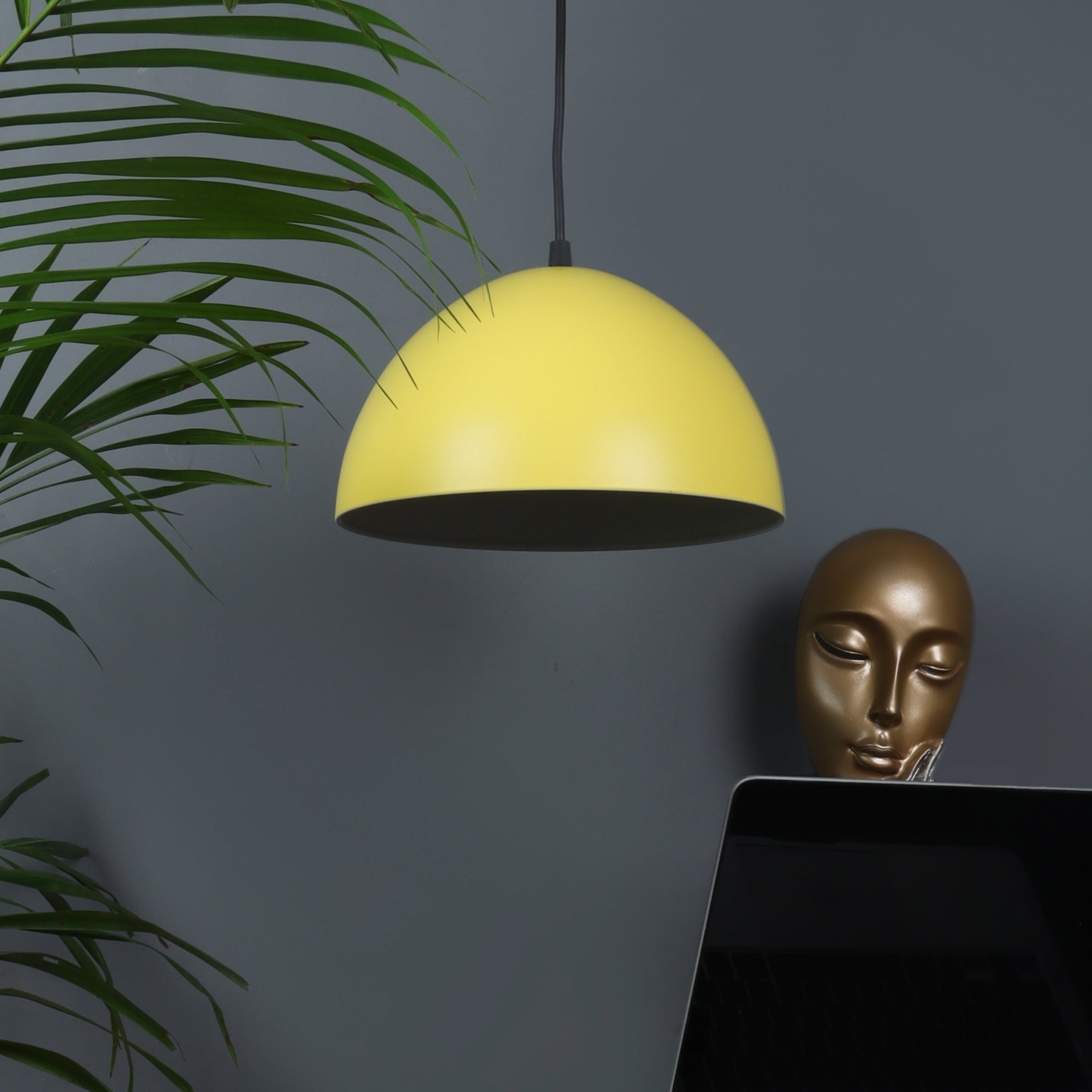 Hallway Yellow Hanging Light