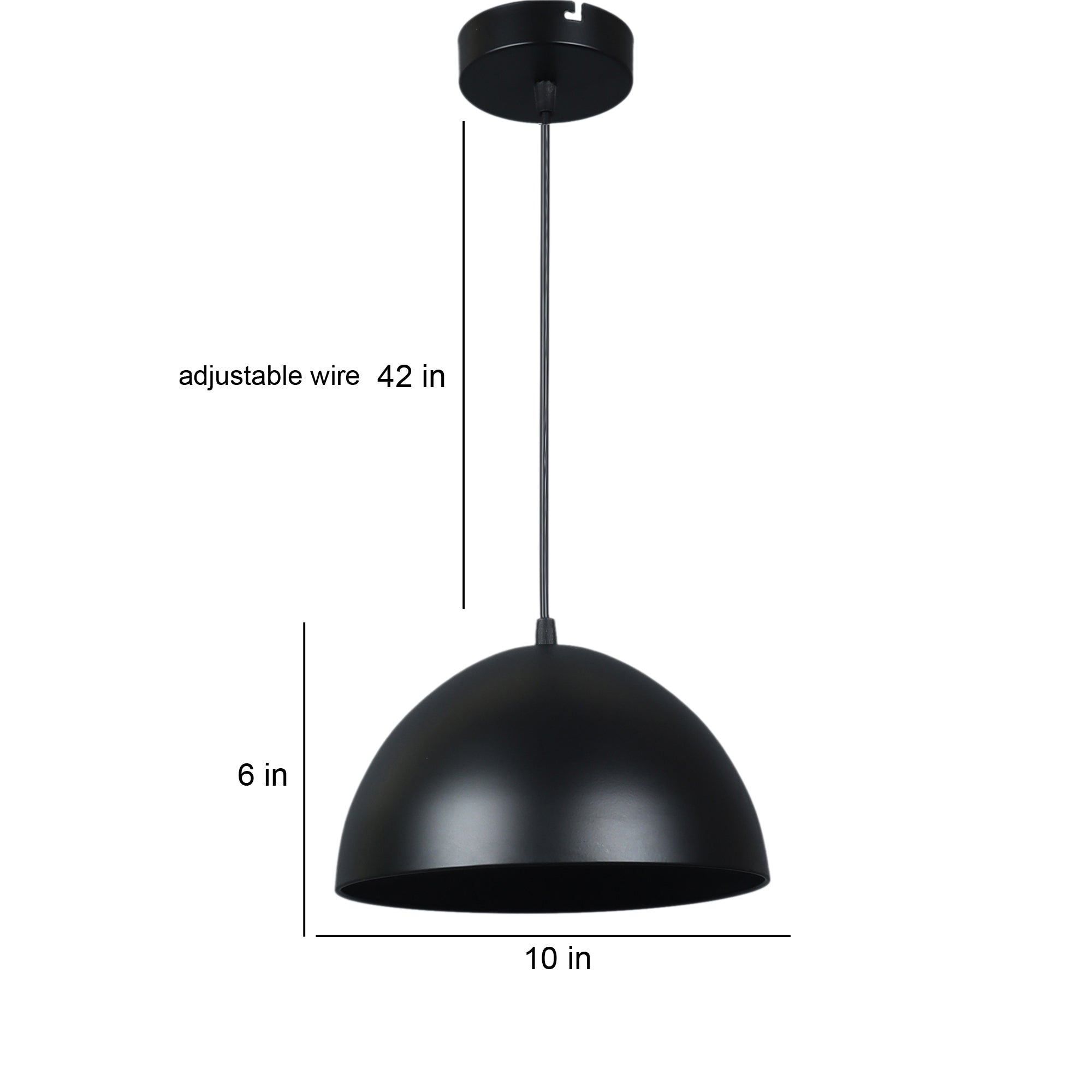 Hallway Black Hanging Light