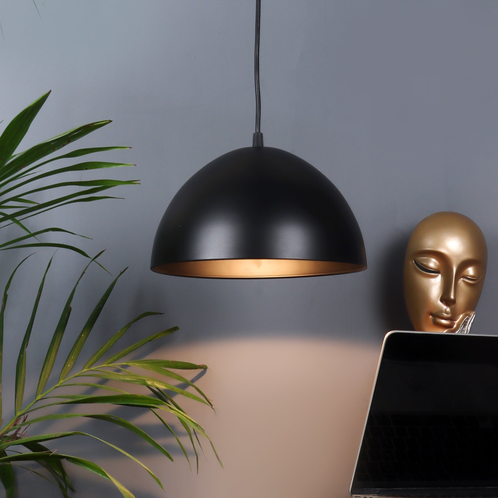 Hallway Black Hanging Light