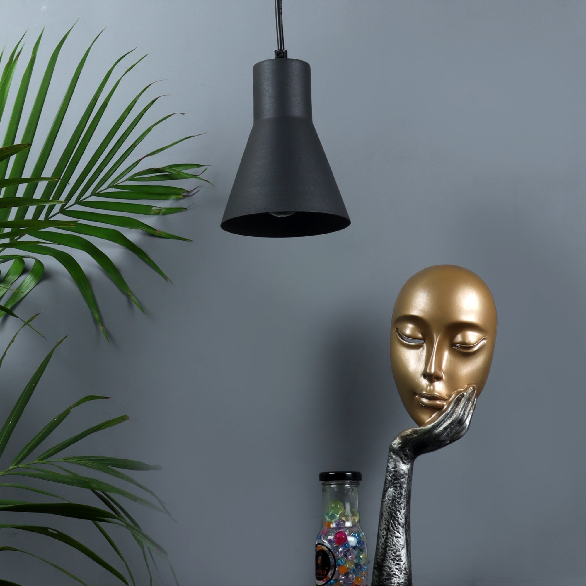 Limpid Black Hanging Light