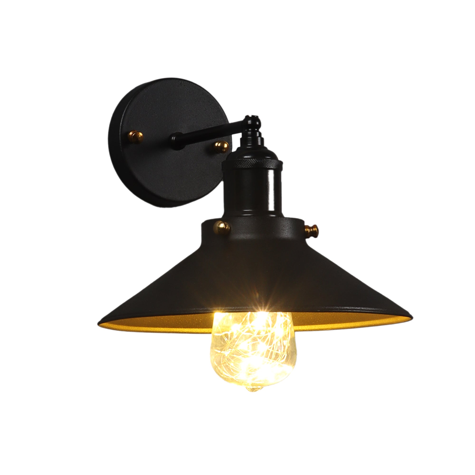 Princeton Black Metal Wall Light