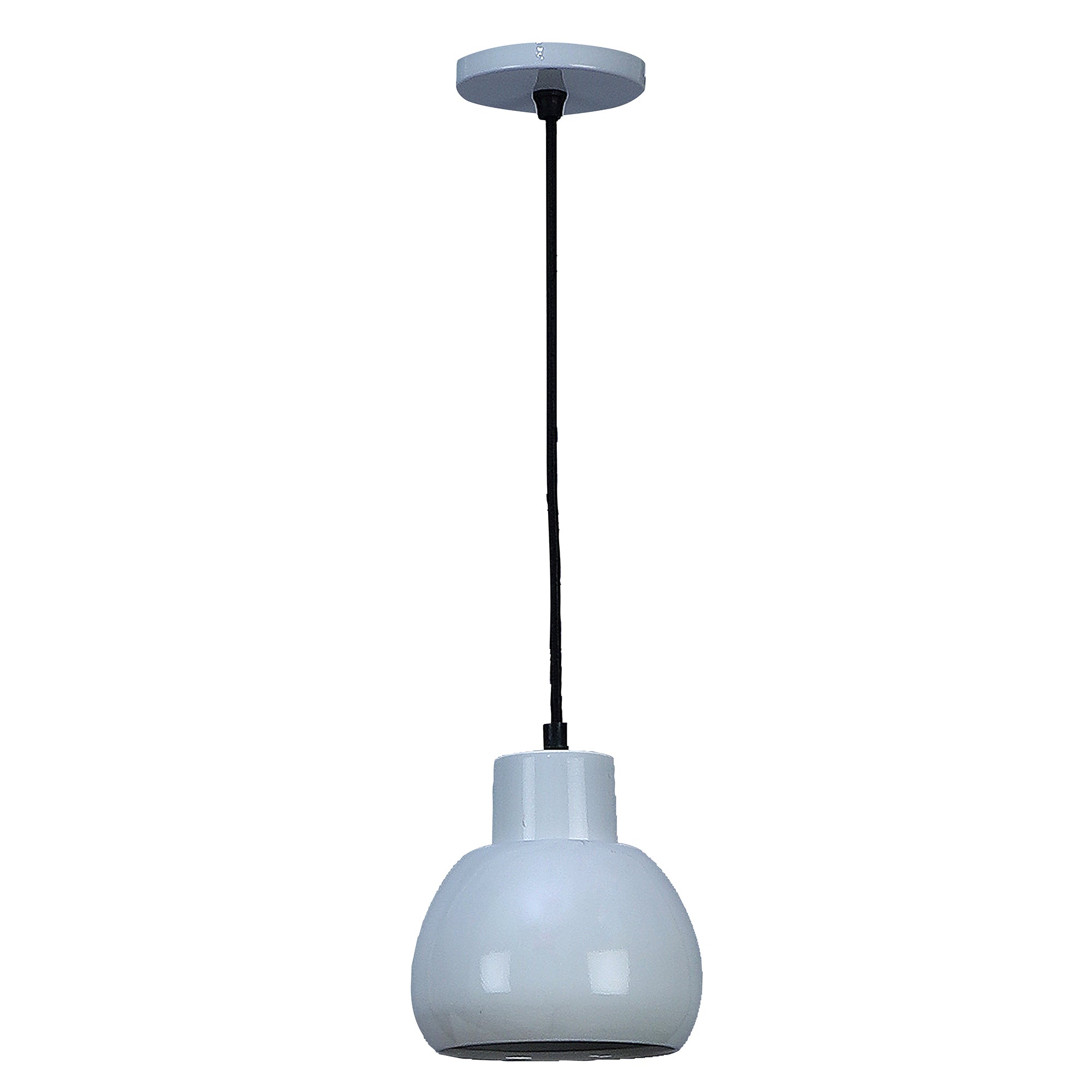 Apple White Metal Hanging Light
