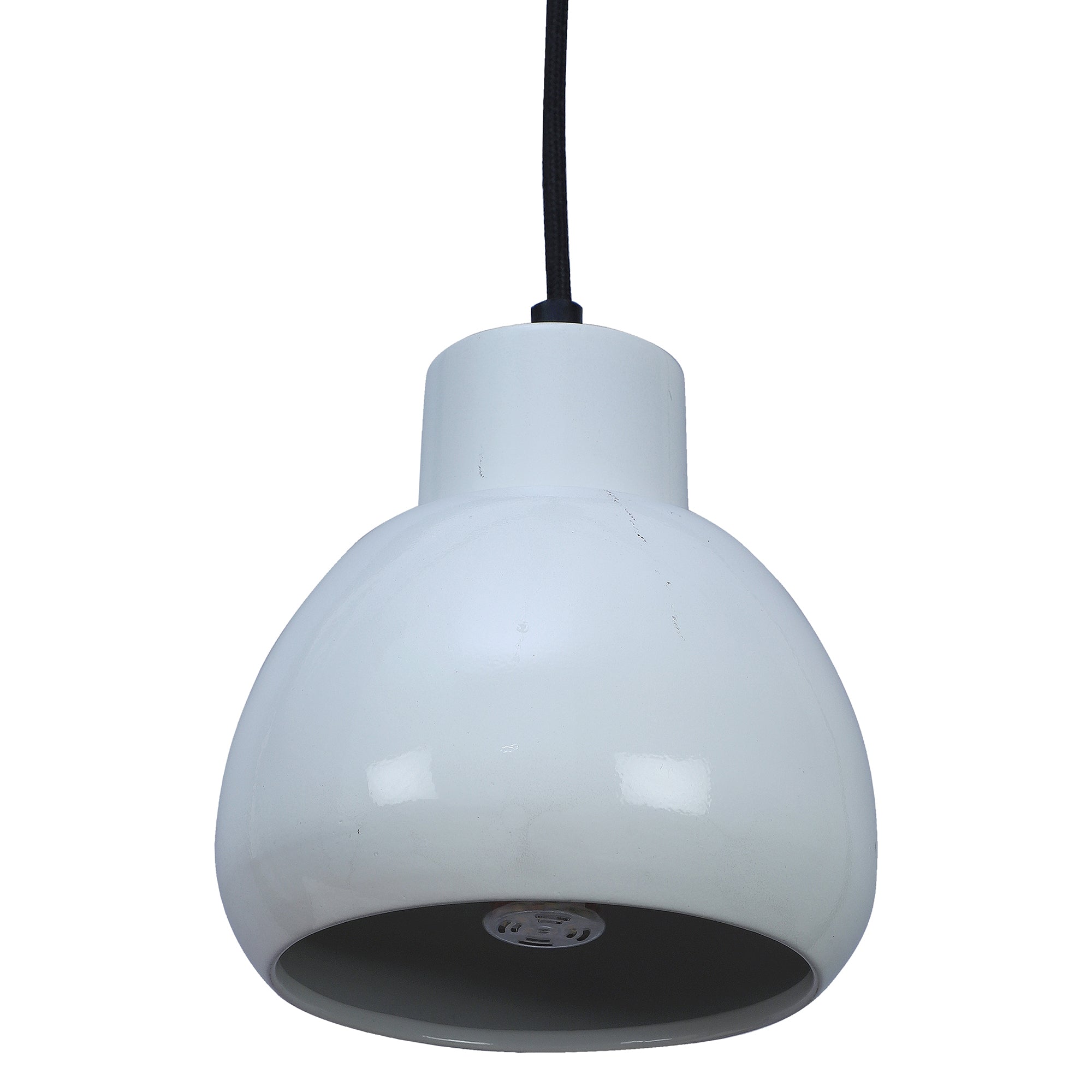 Apple White Metal Hanging Light