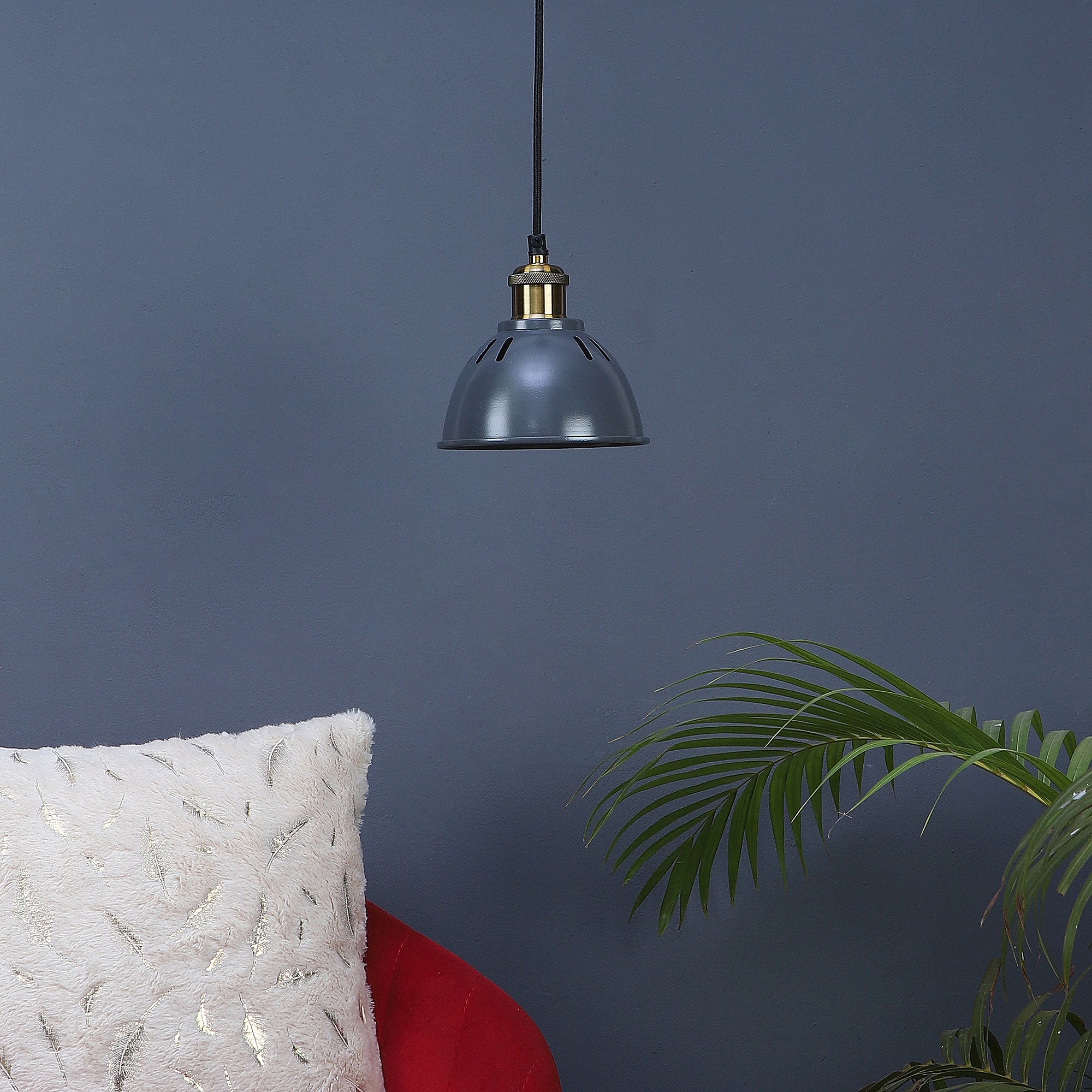 Darnar Grey Metal Hanging Light