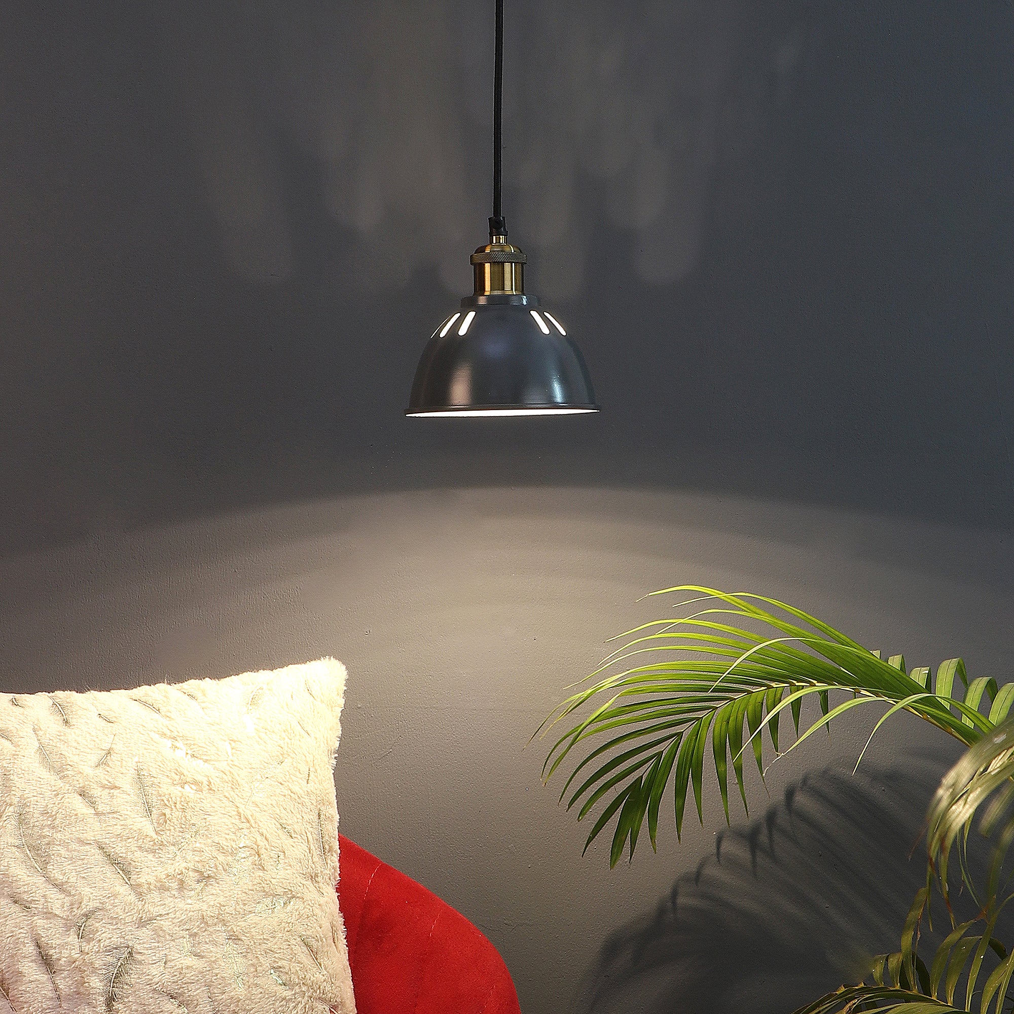 Darnar Grey Metal Hanging Light