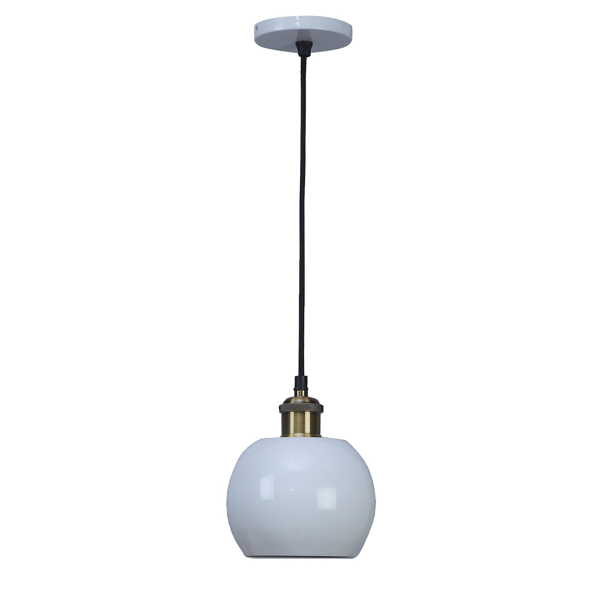 Formul White Metal Hanging Light