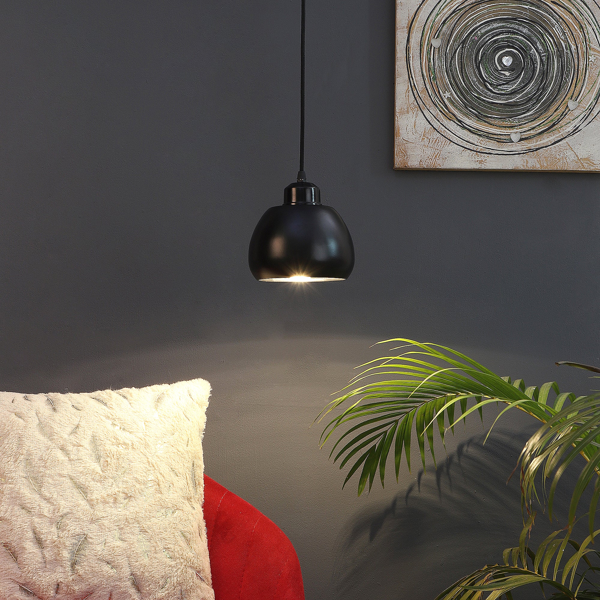 Muuto Black Metal Hanging Light