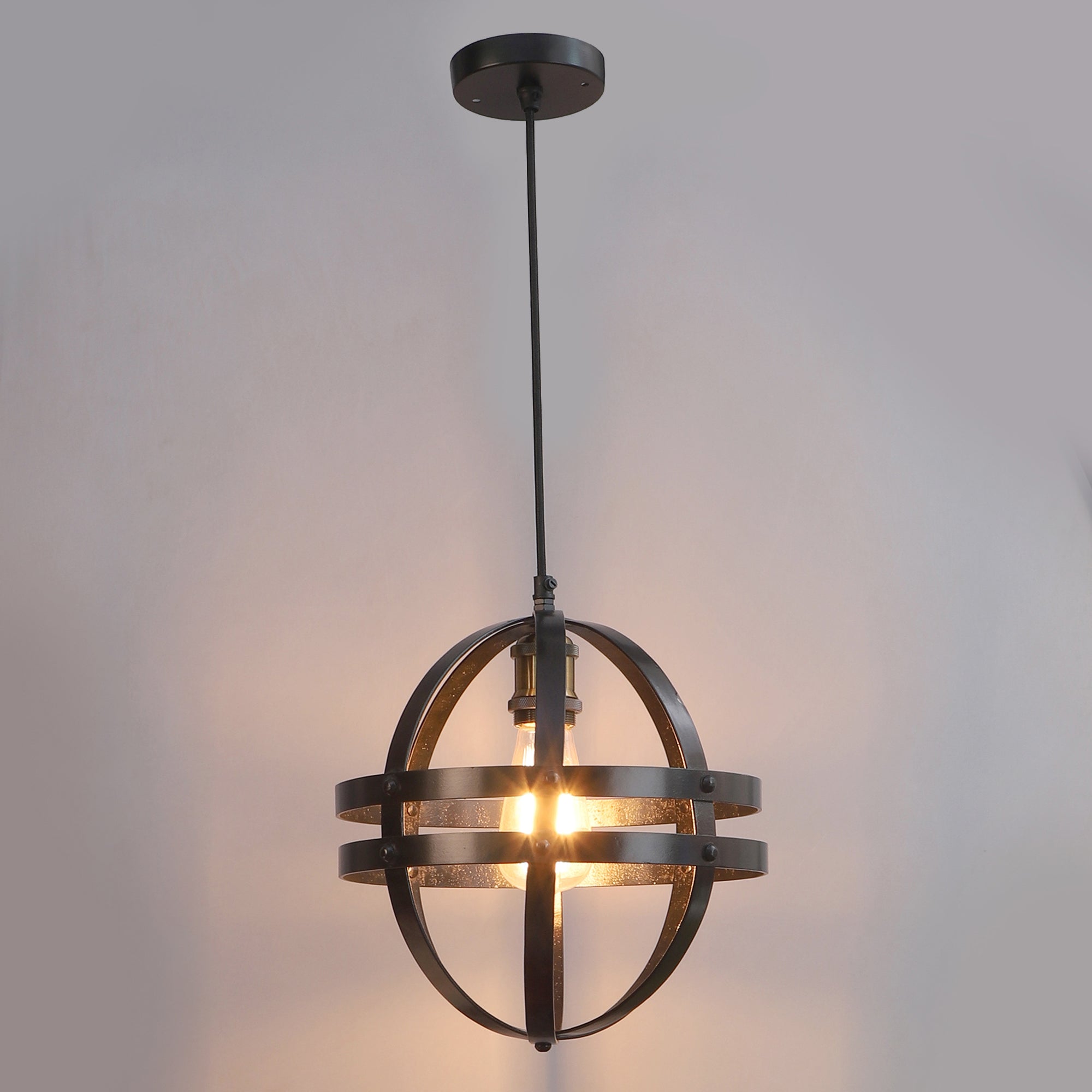 USD Black Metal Hanging Light