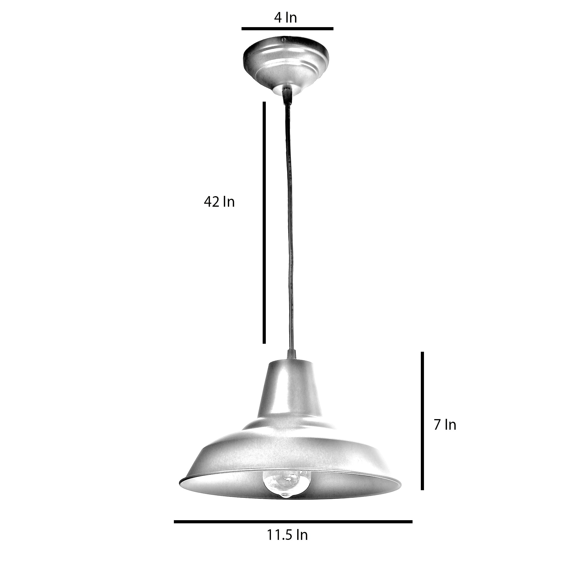 Opi Minimal Pastel Black Metal Single Hanging Light