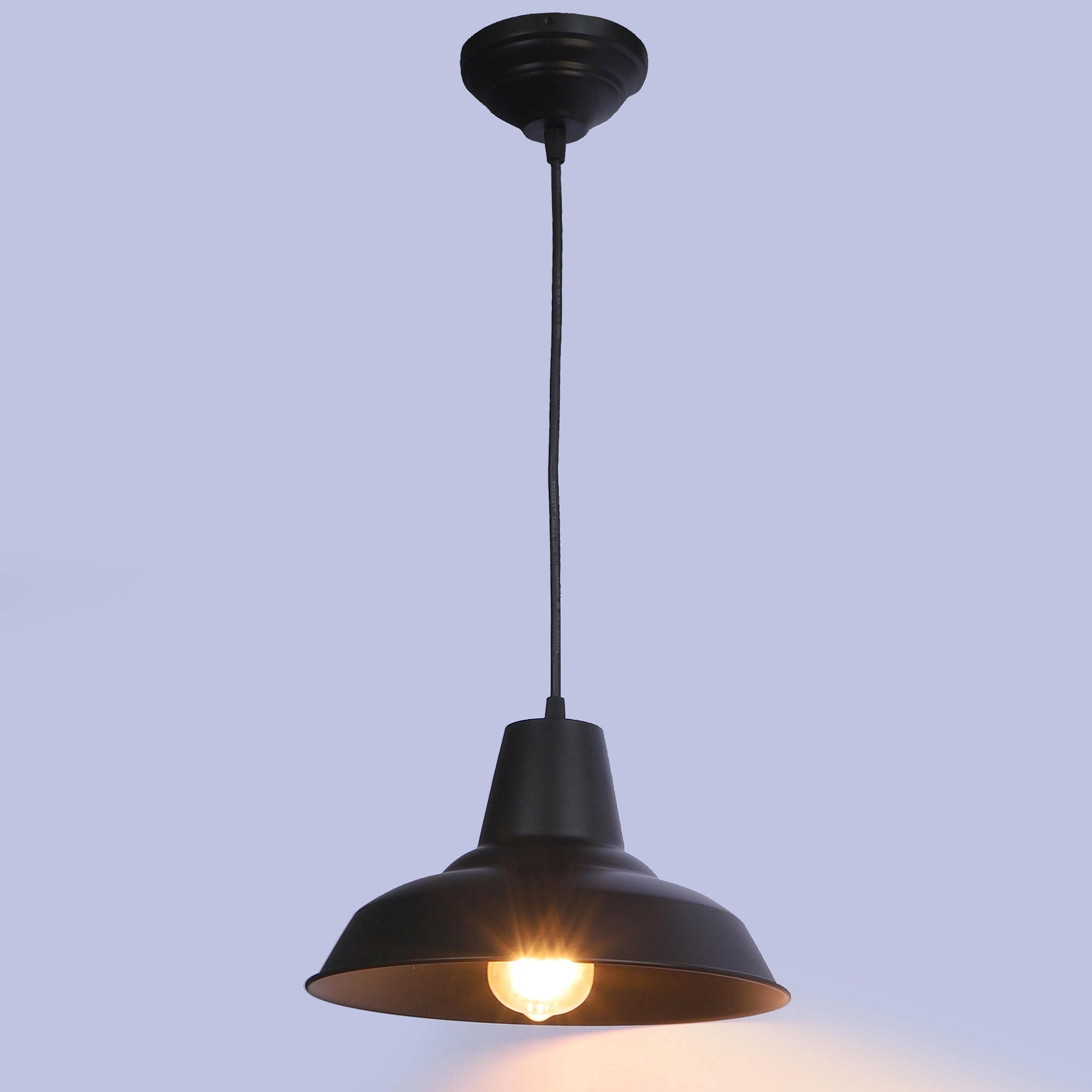 Opi Minimal Pastel Black Metal Single Hanging Light