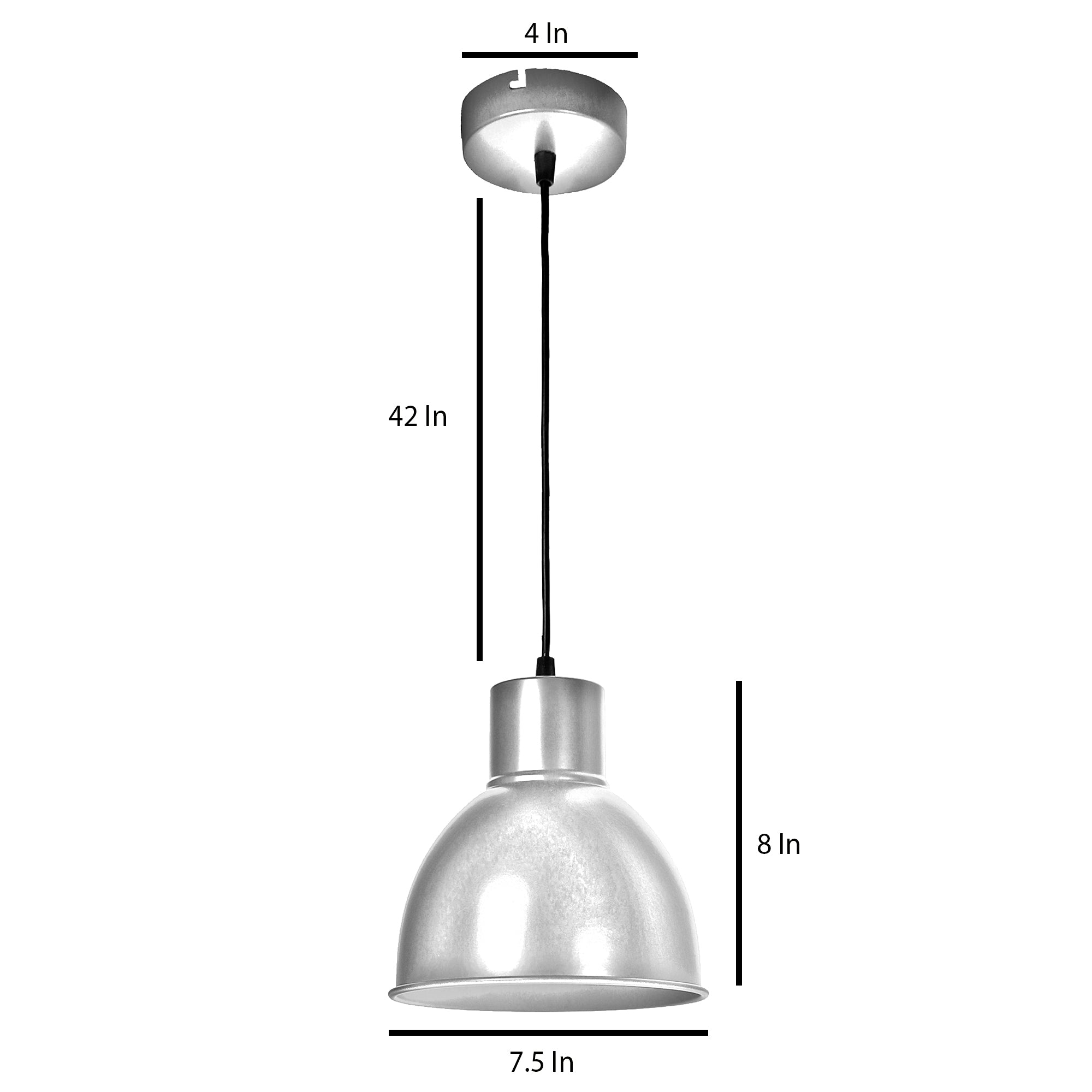 Opi Minimal Pastel Red Metal Single Hanging Light