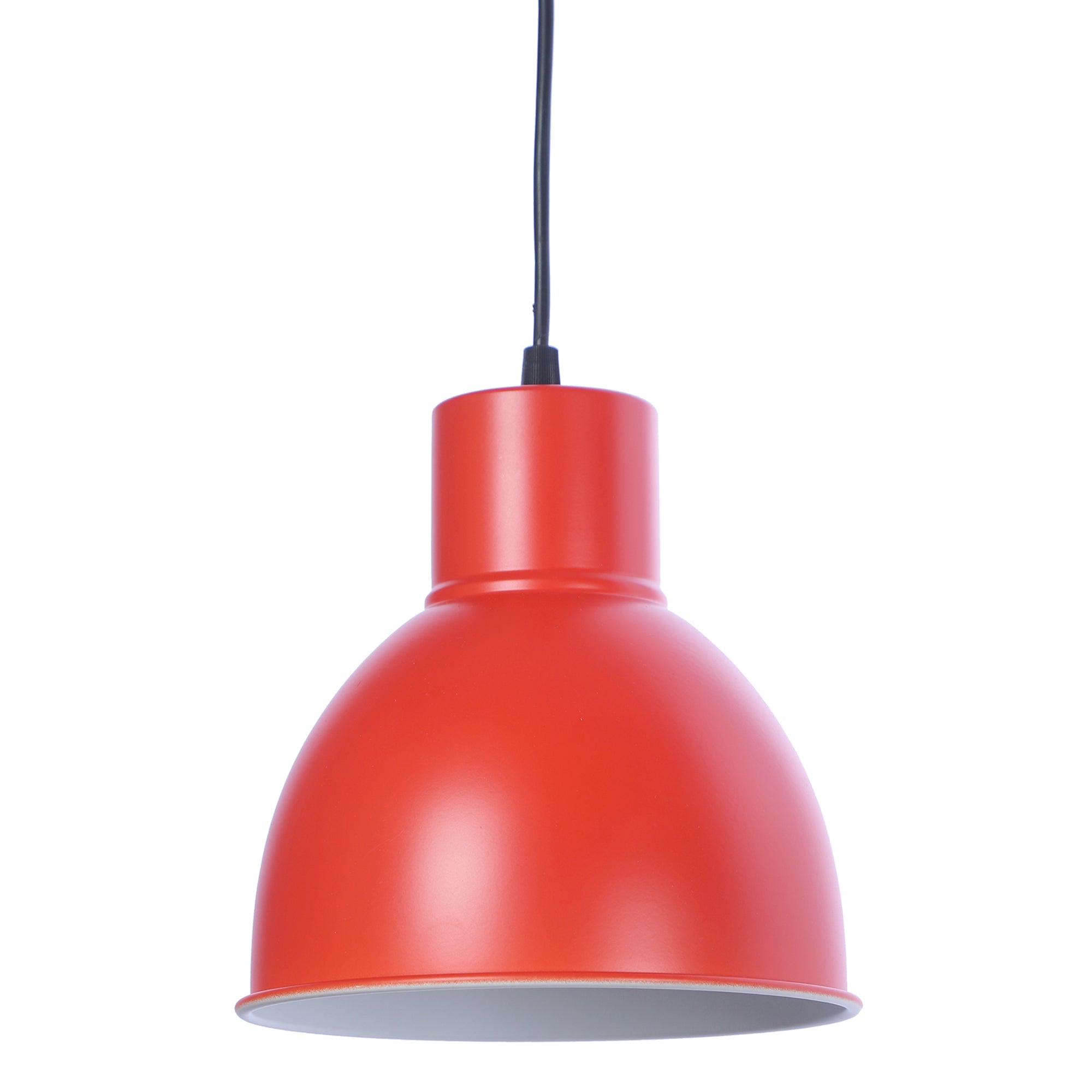 Opi Minimal Pastel Red Metal Single Hanging Light