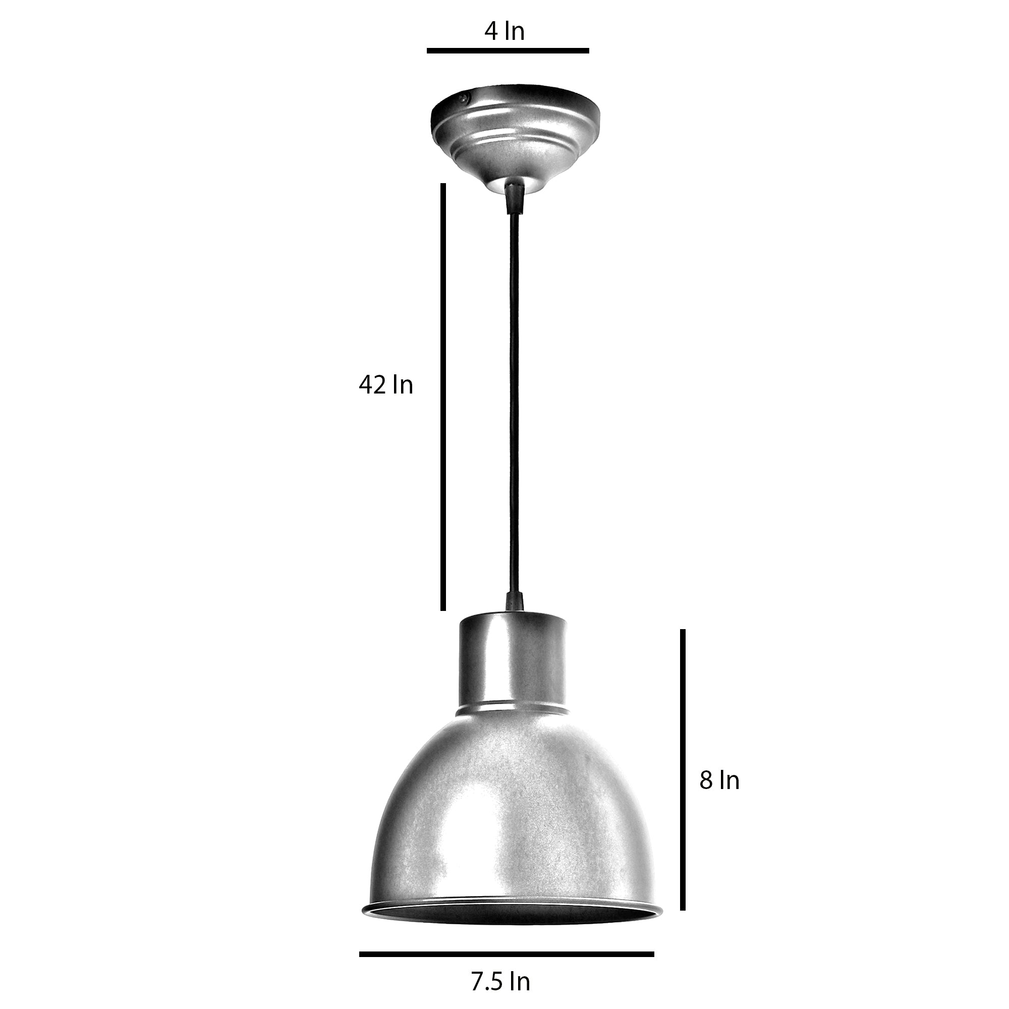 Opi Minimal Pastel Black Metal Single Hanging Light