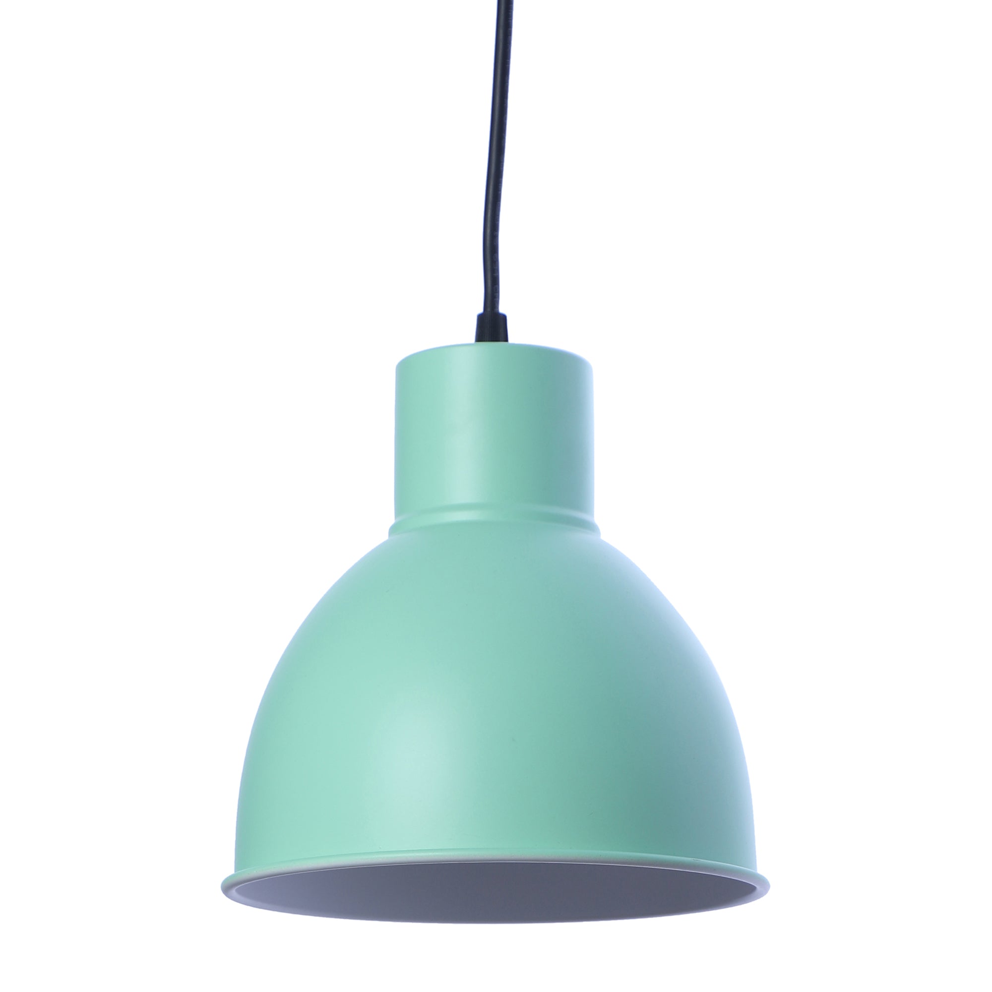 Opi Minimal Pastel Green Metal Single Hanging Light