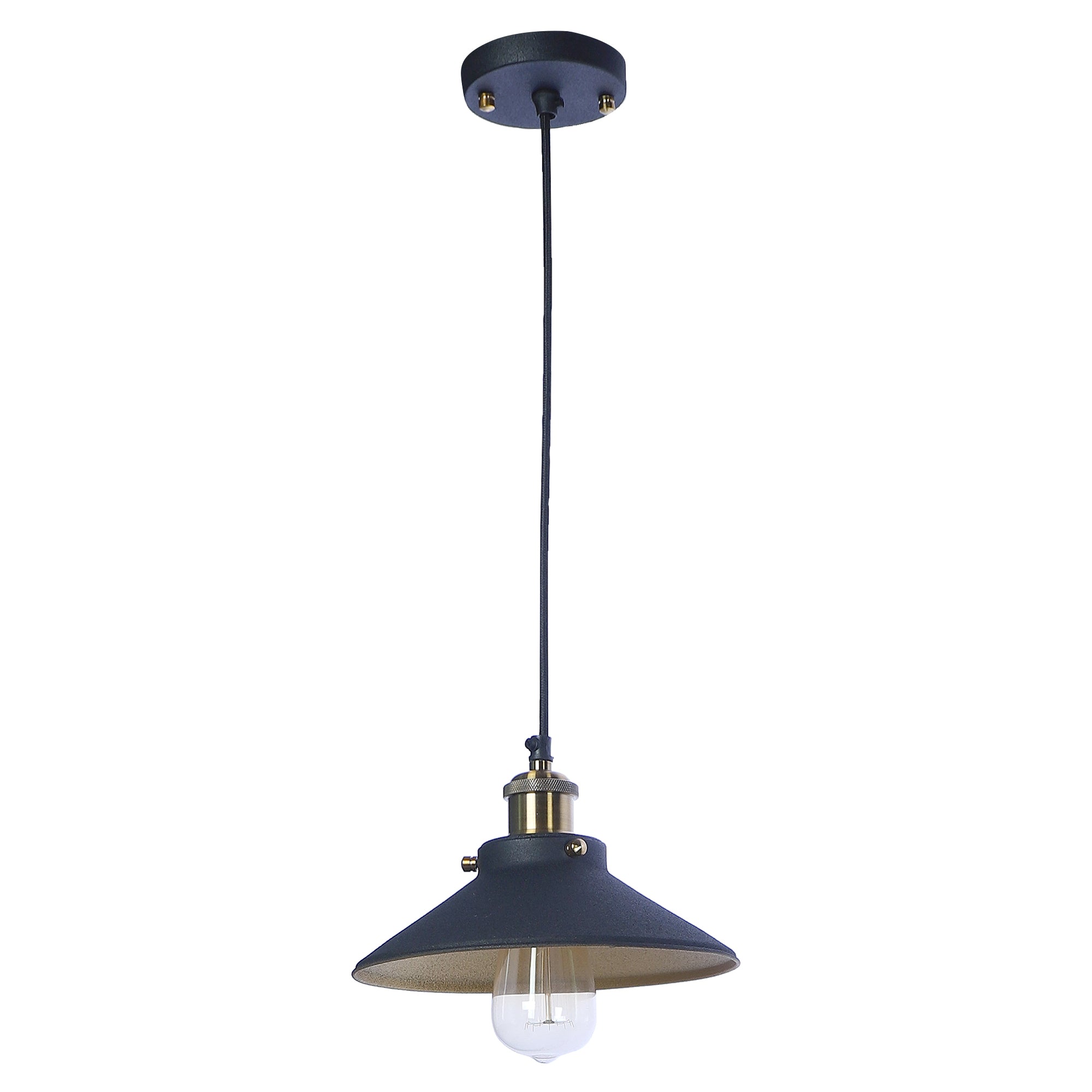 Nora Black Metal Single Hanging Light
