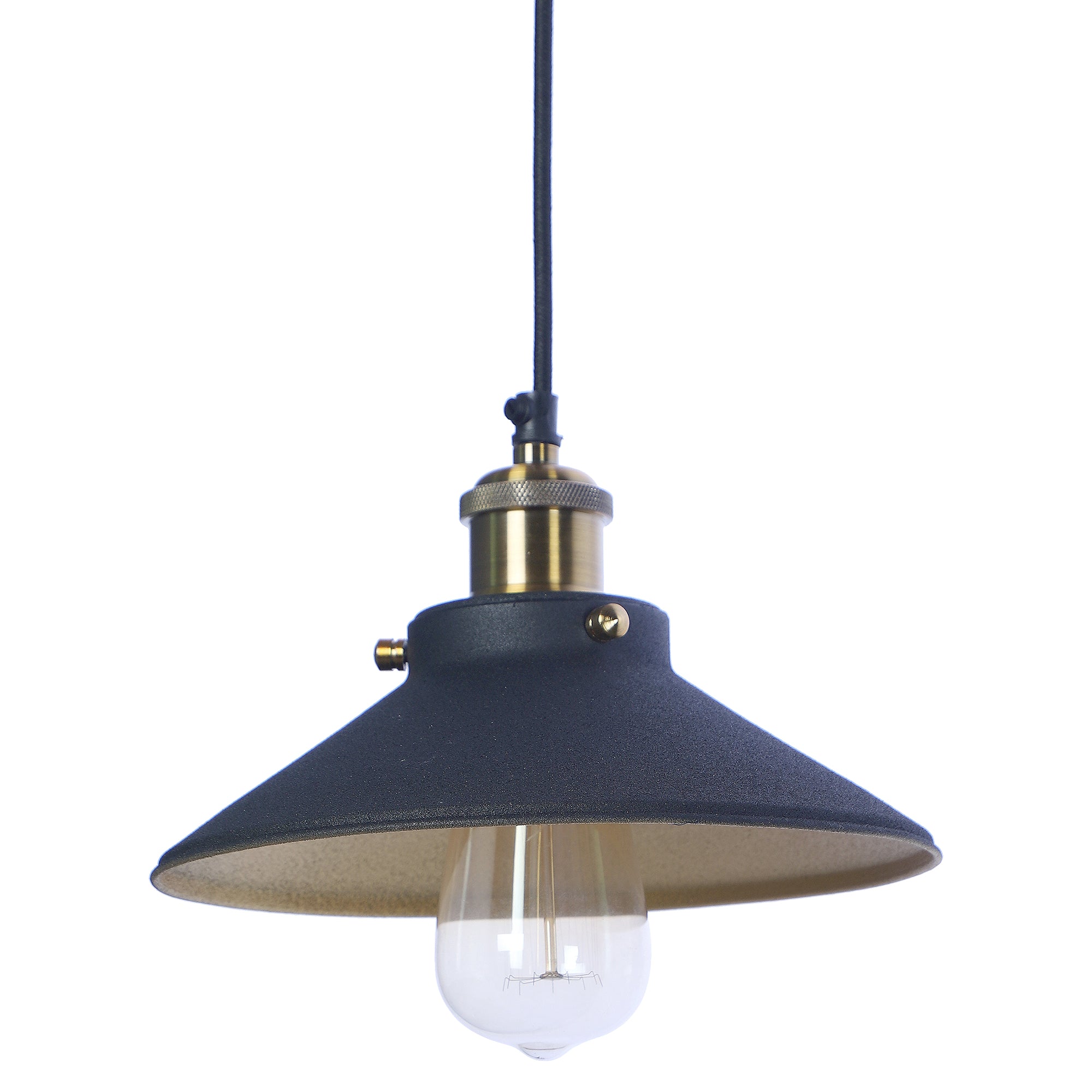 Nora Black Metal Single Hanging Light