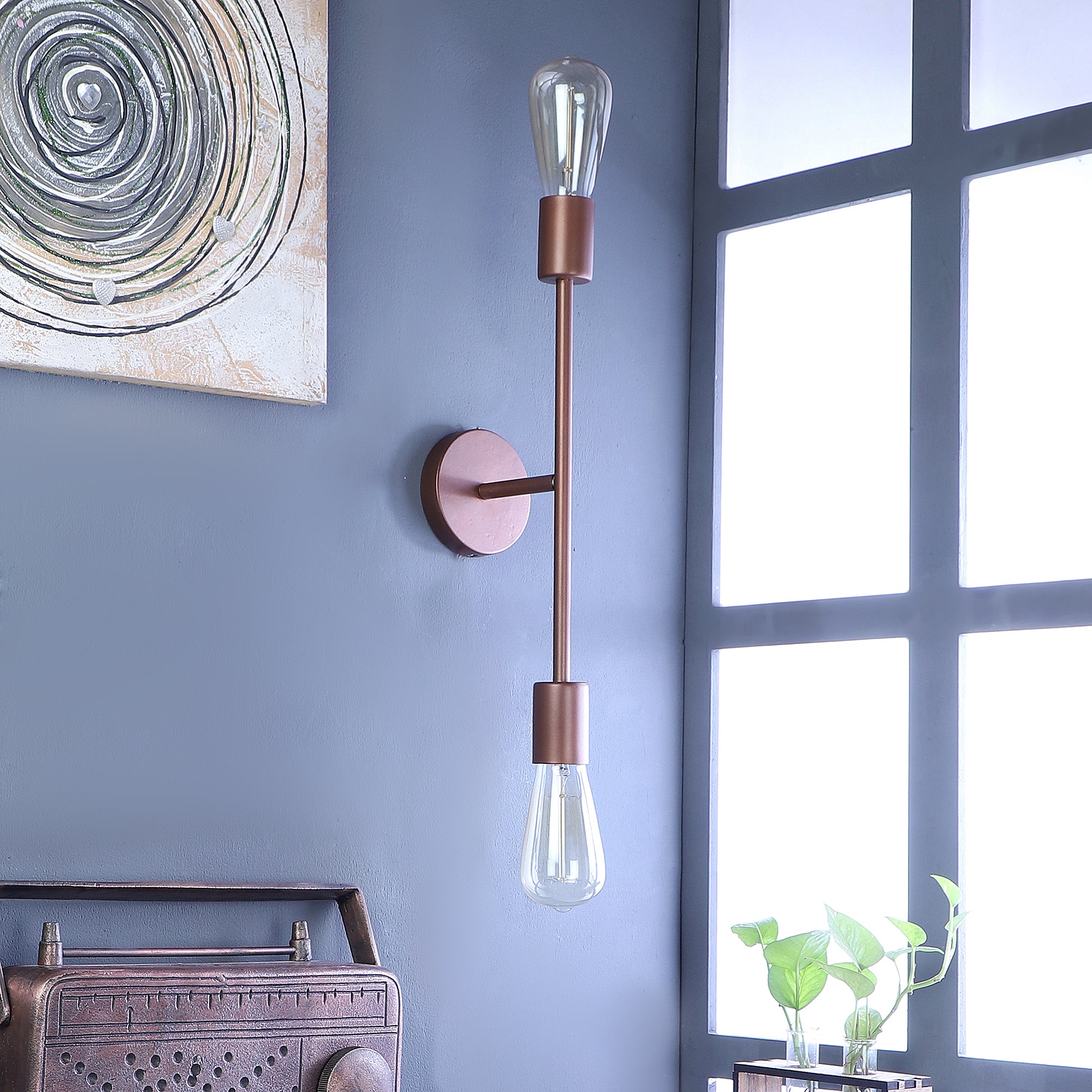 Filo Copper Metal Wall Light