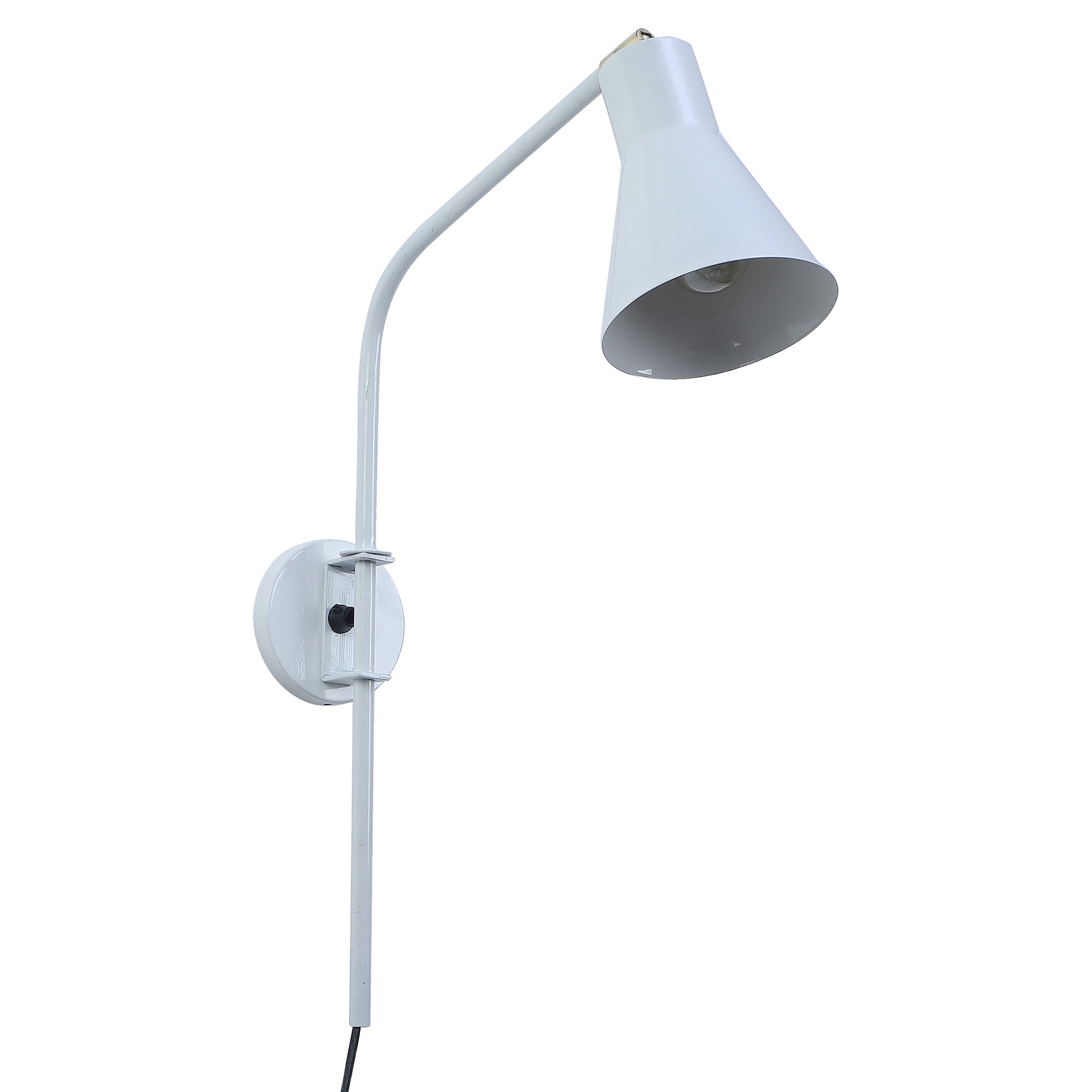 Swing White Metal Wall Light