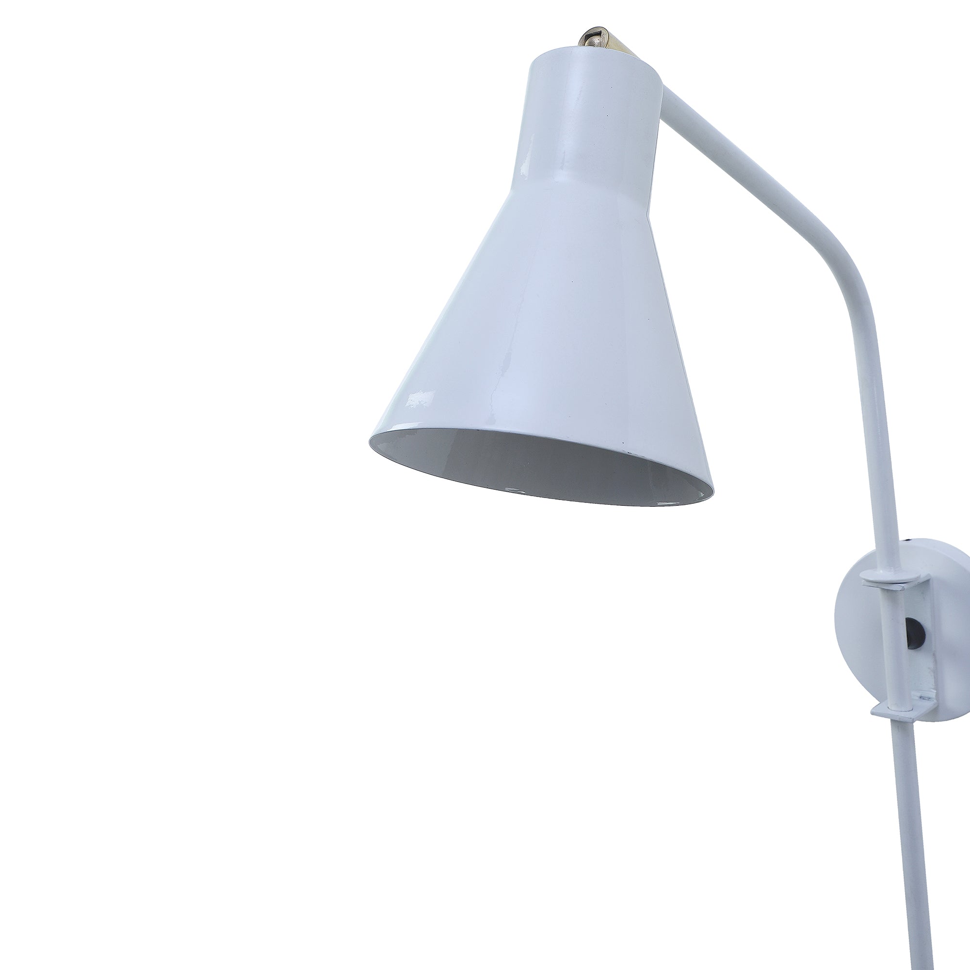 Swing White Metal Wall Light