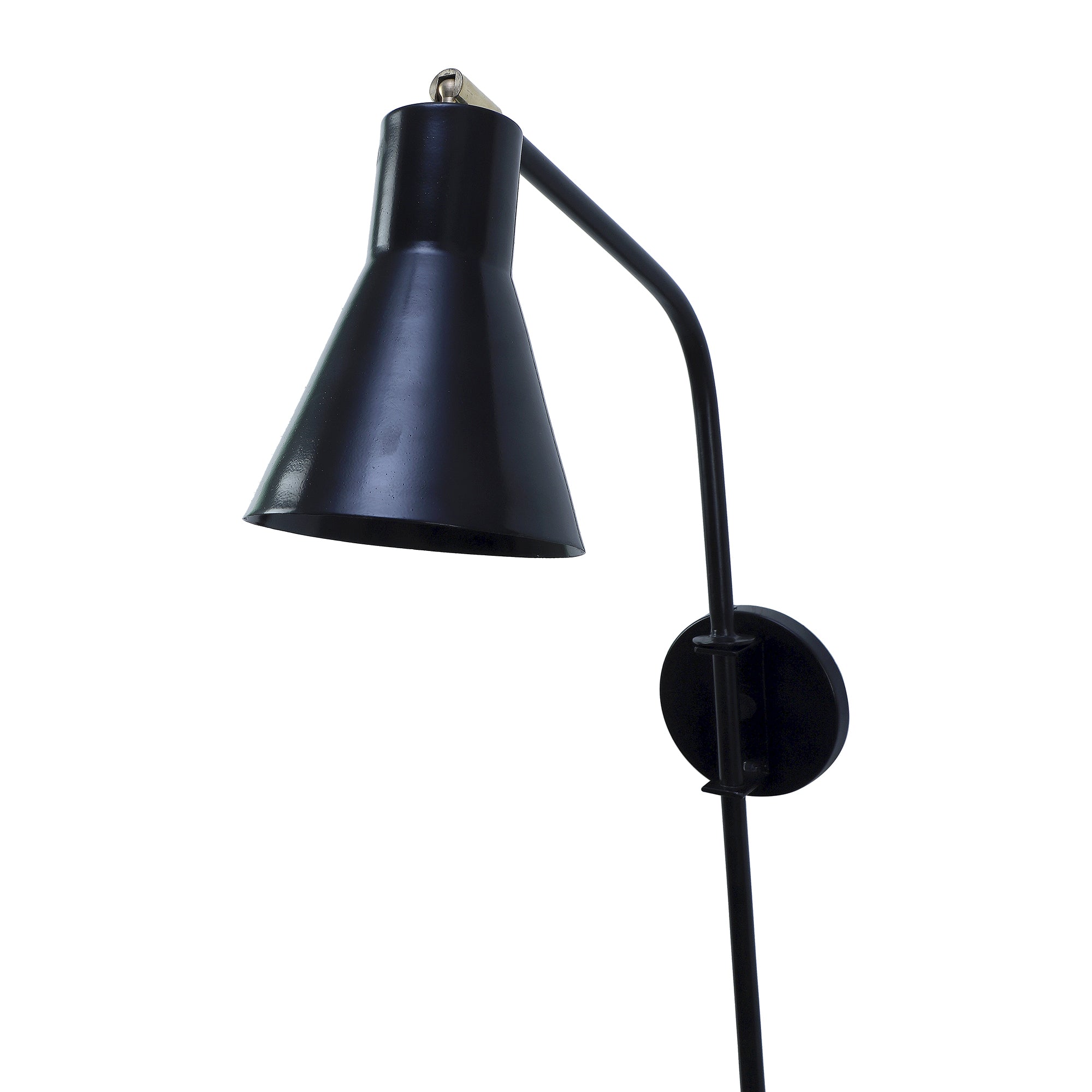 Swing Black Metal Wall Light