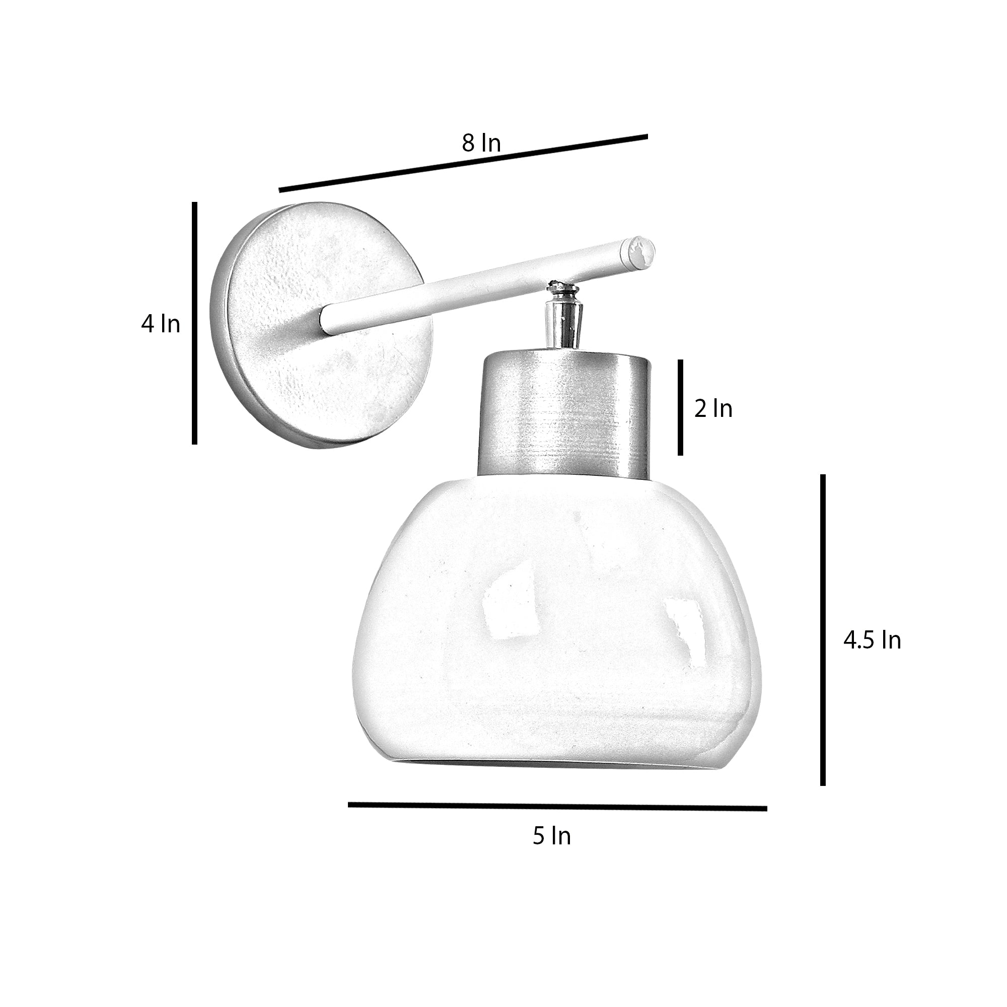 Bon-Bon White Metal Wall Light