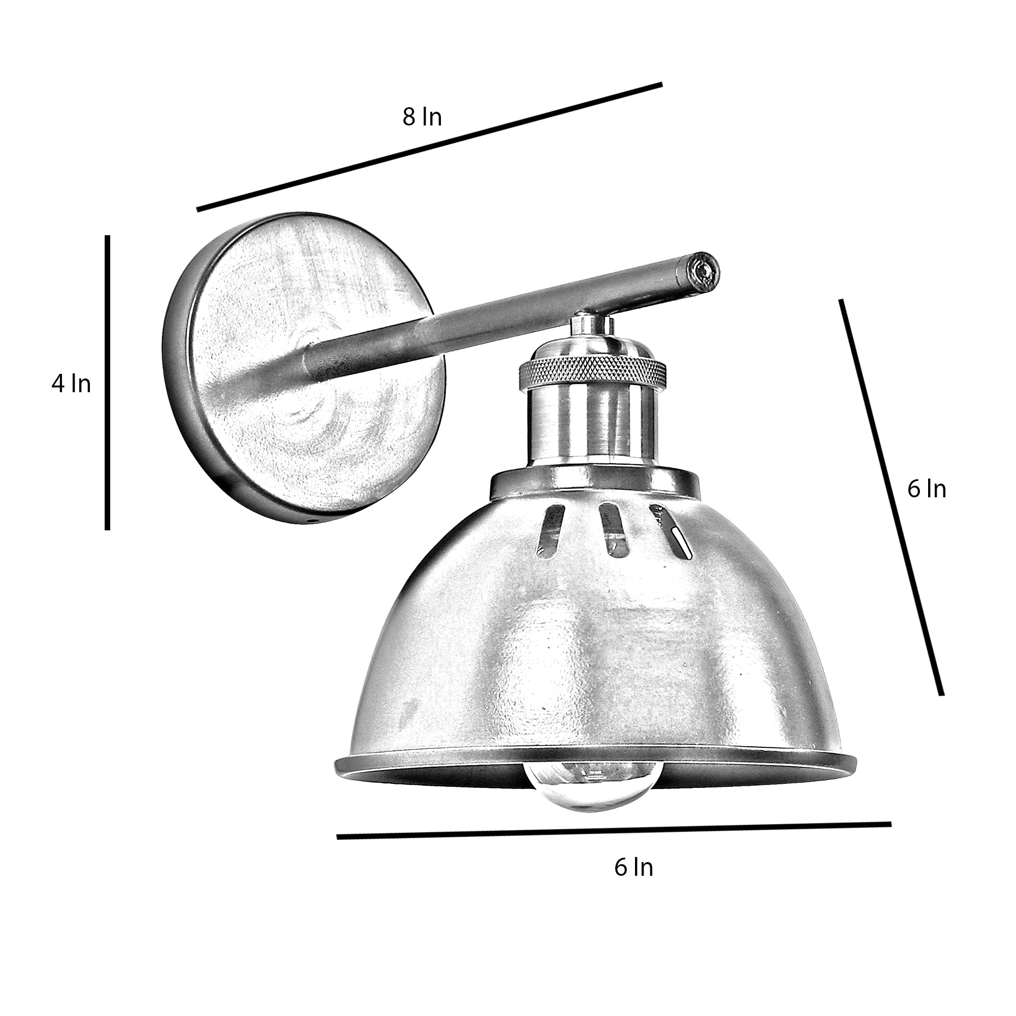 Joongta Black Metal Wall Light