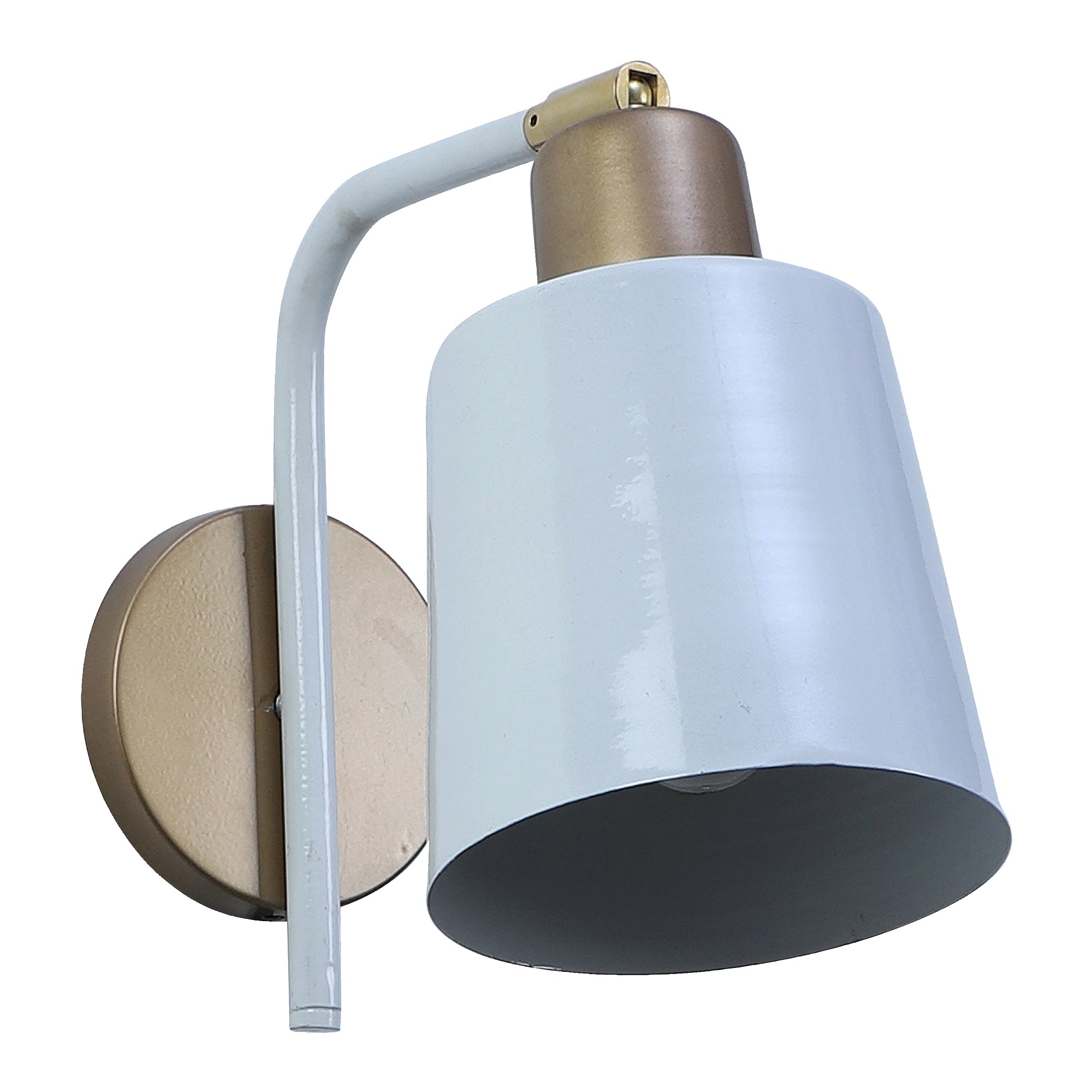 Two-Way White Metal Wall Light
