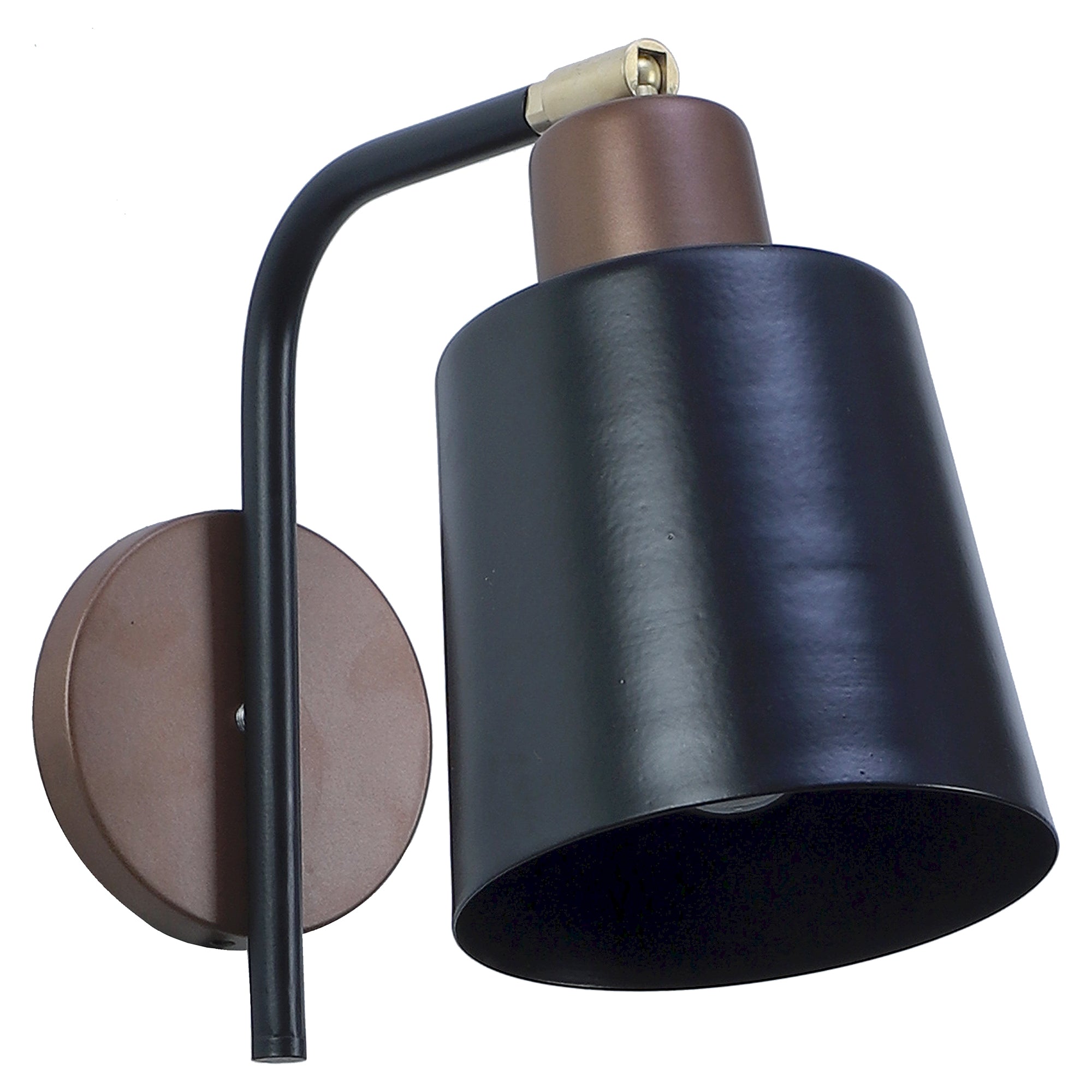 Two-Way Black Metal Wall Light