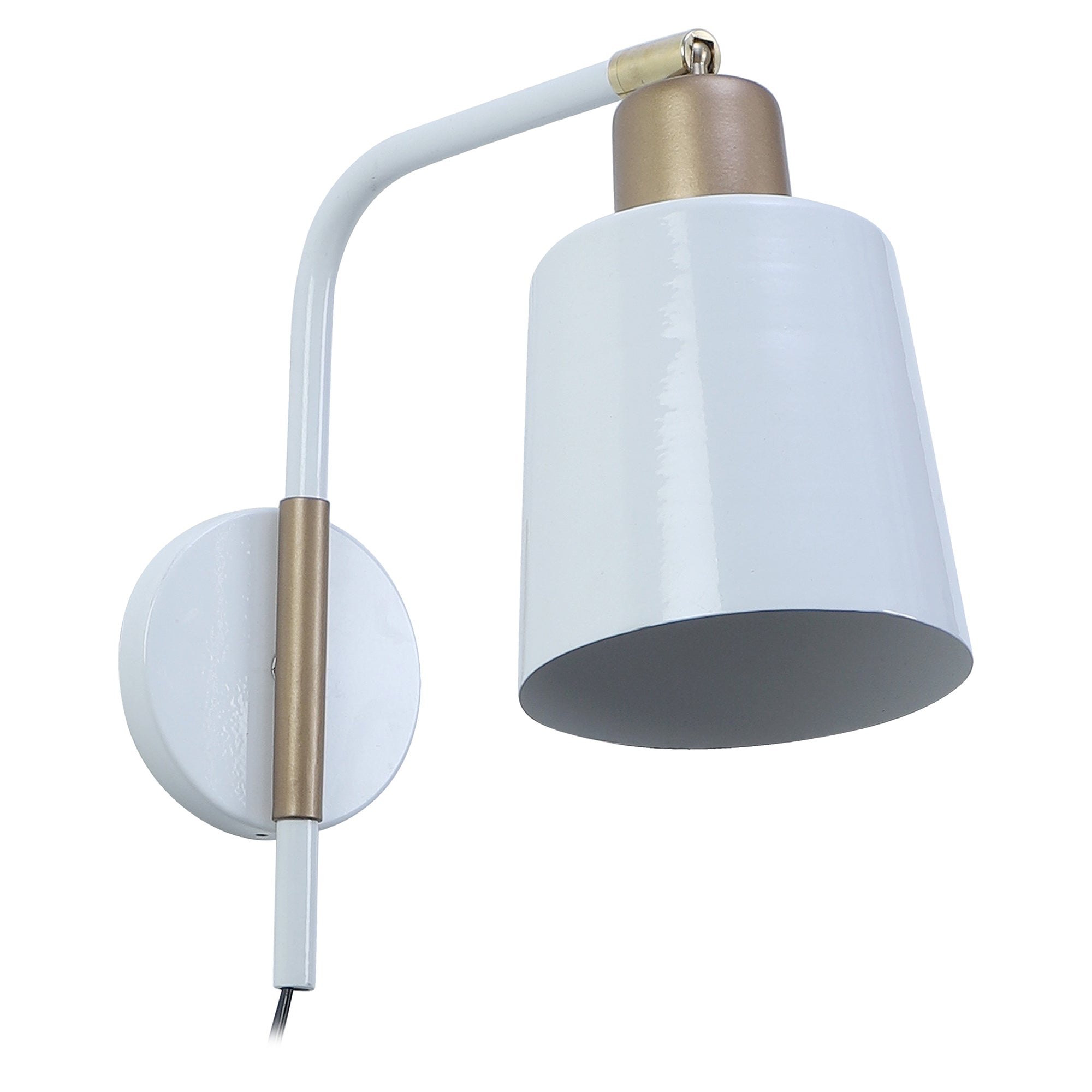 Norell White Metal Wall Light