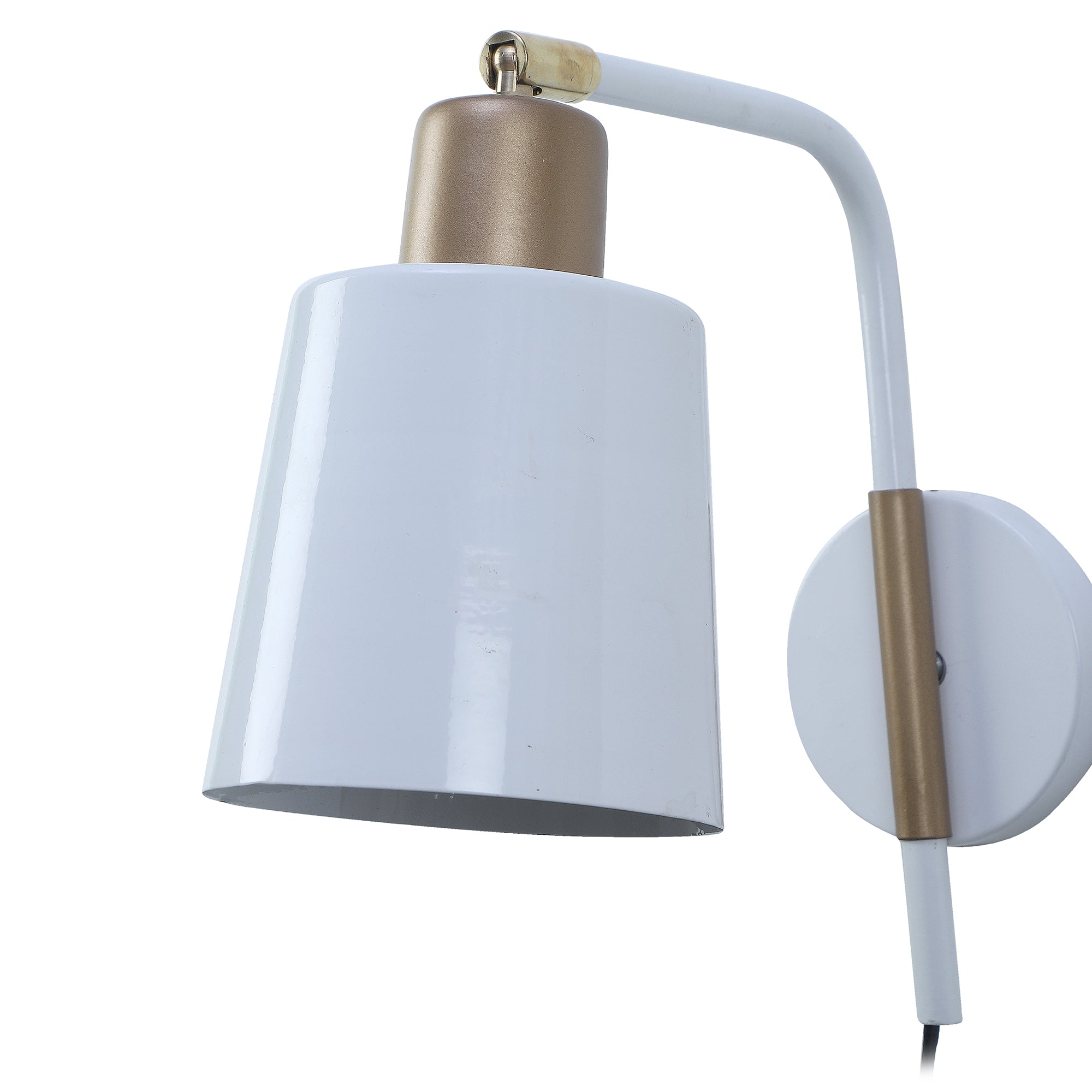 Norell White Metal Wall Light