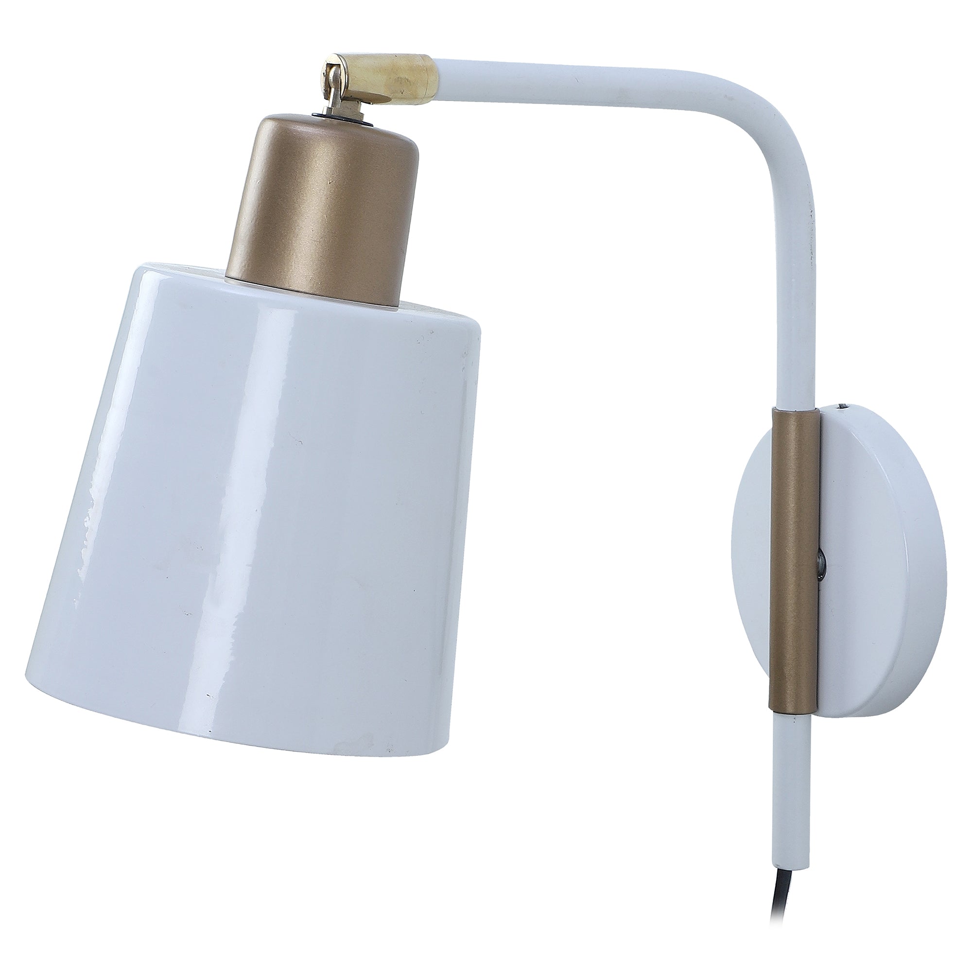 Norell White Metal Wall Light