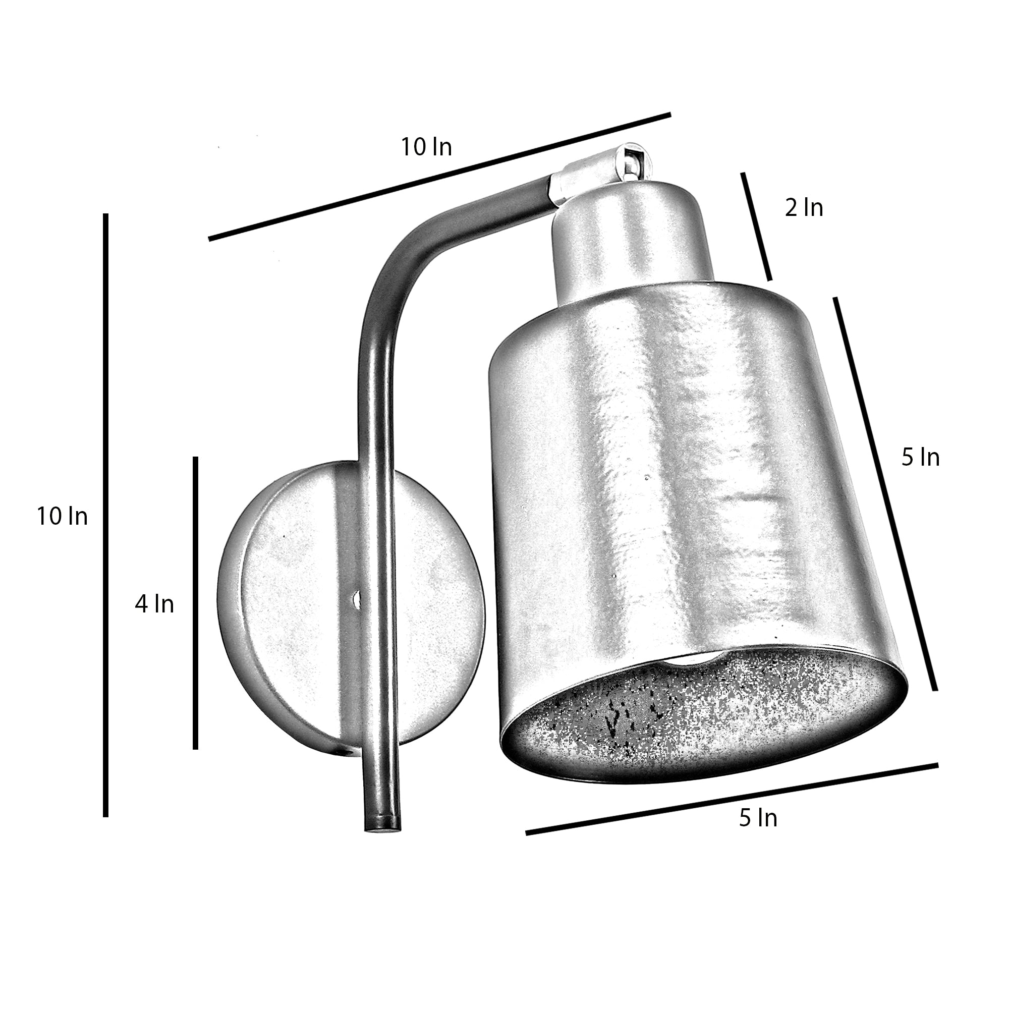 Norell Black Metal Wall Light