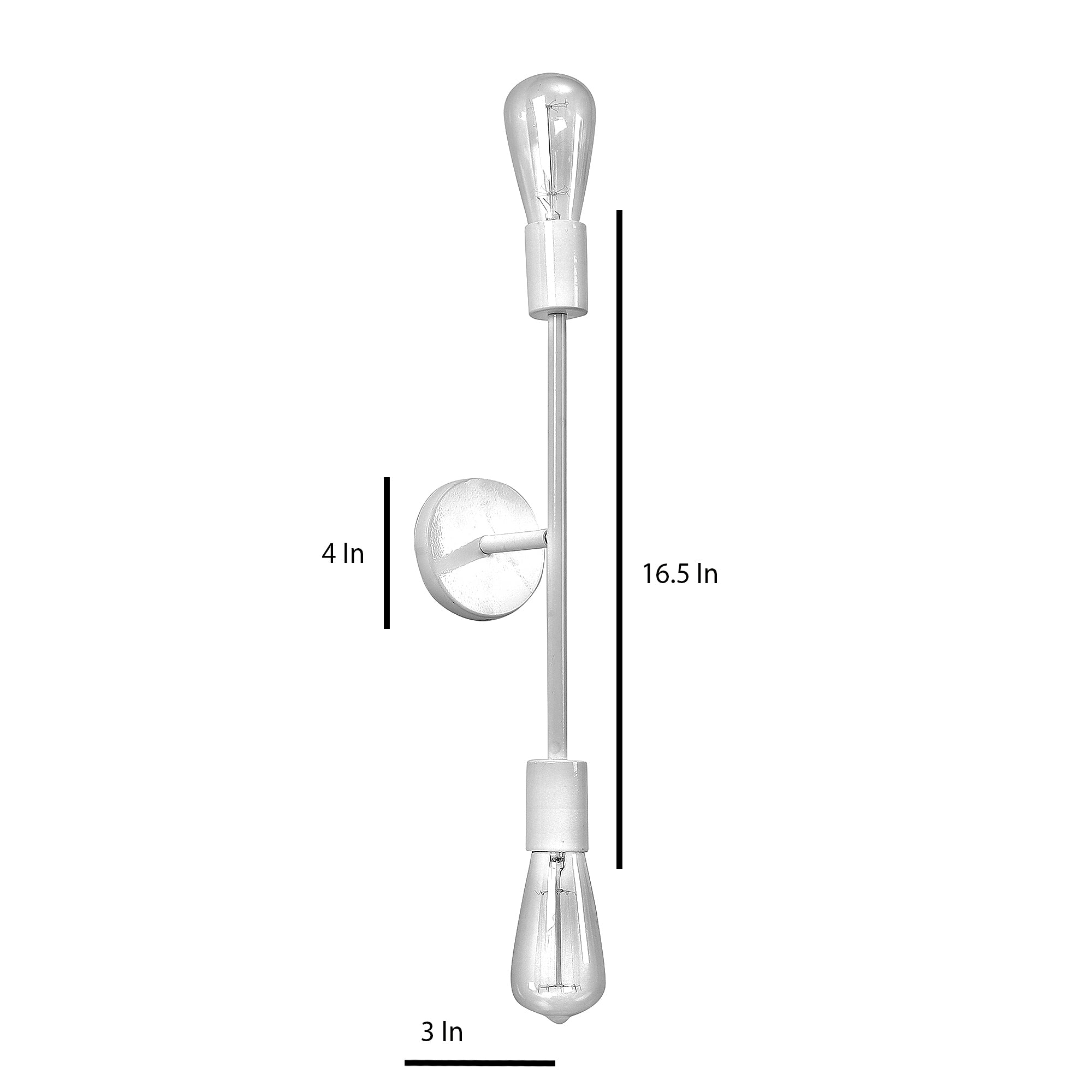 Filo White Metal Wall Light