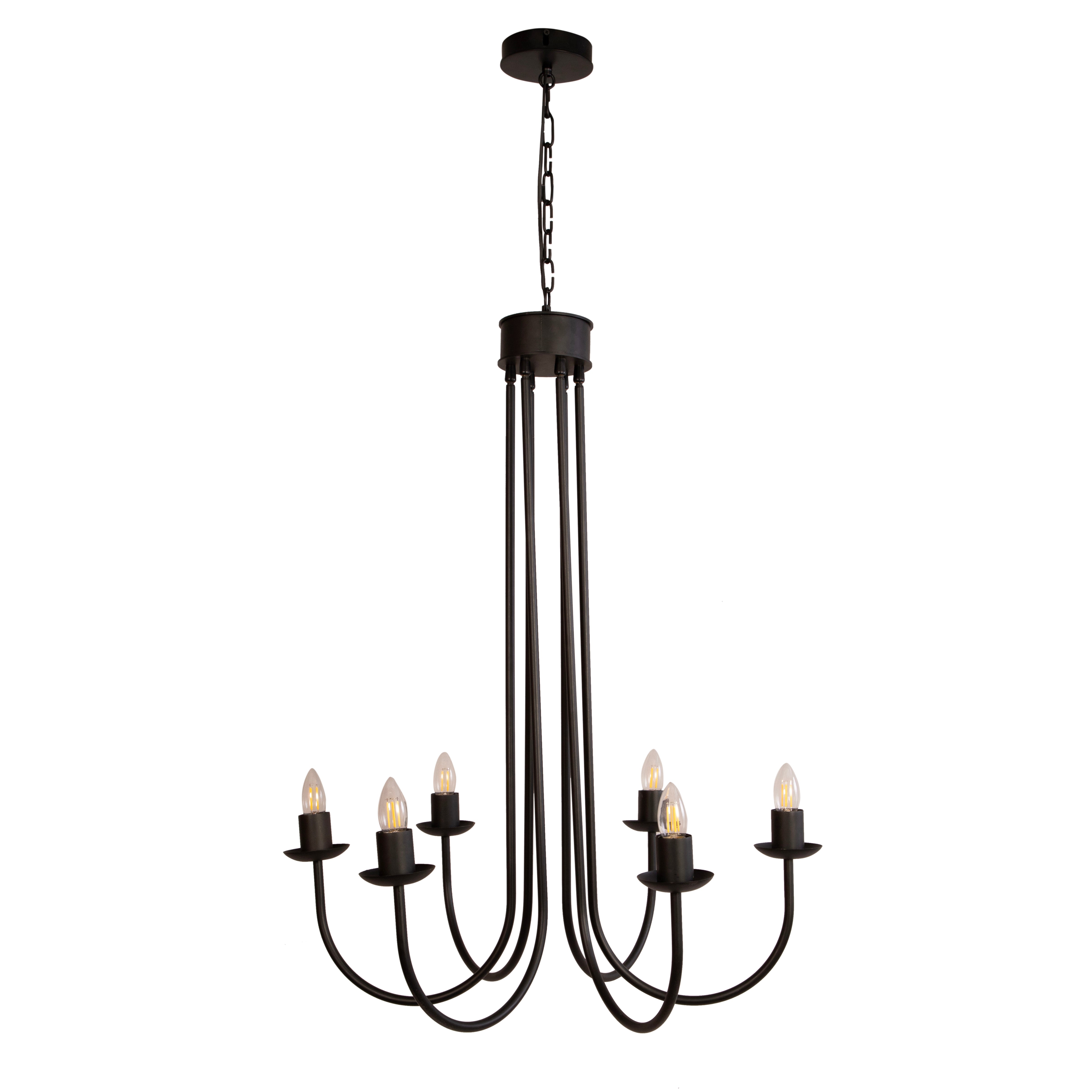 Volfin 6 Lt Chandelier By Shoppeefry