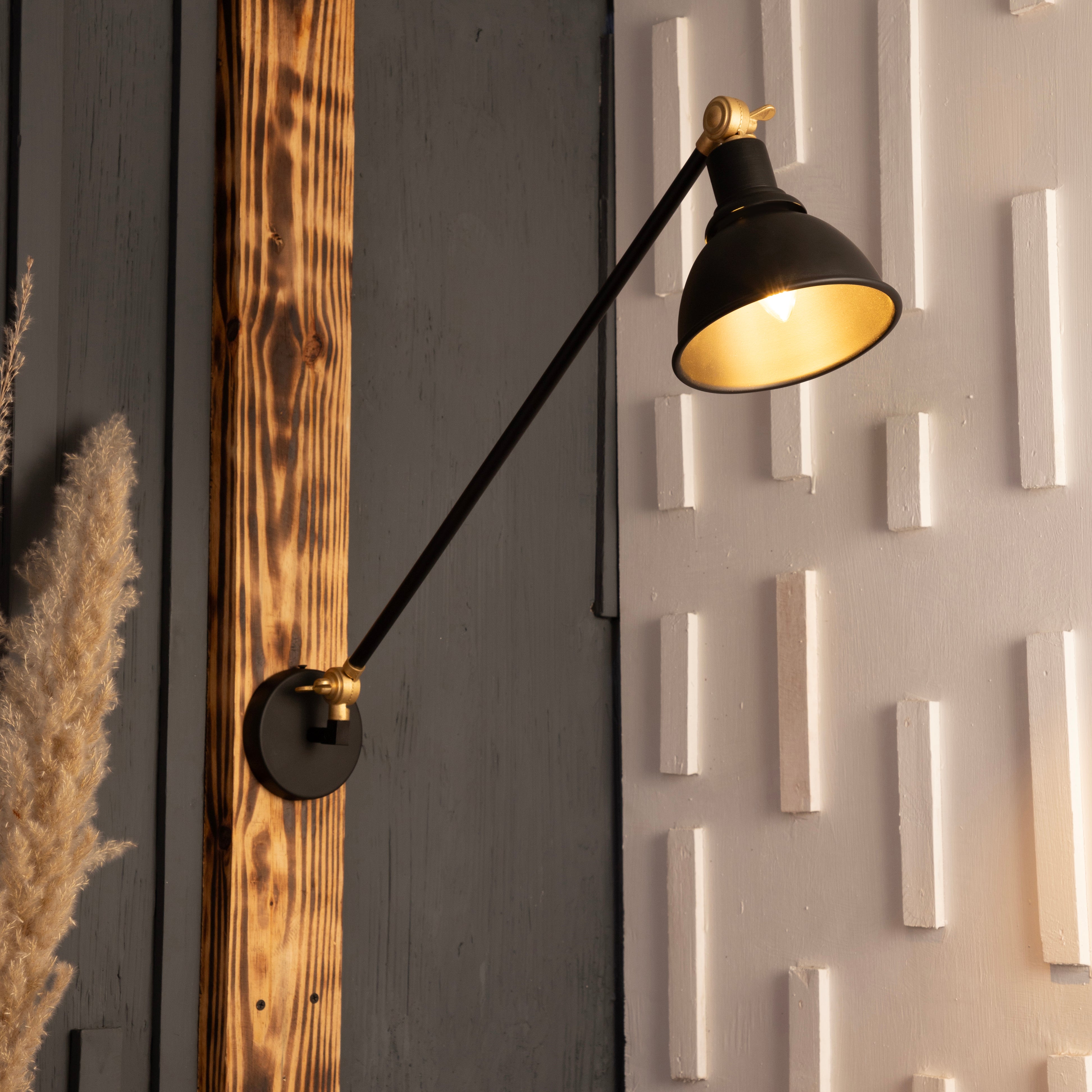 Afralia black wall sconce by Shoppeefry