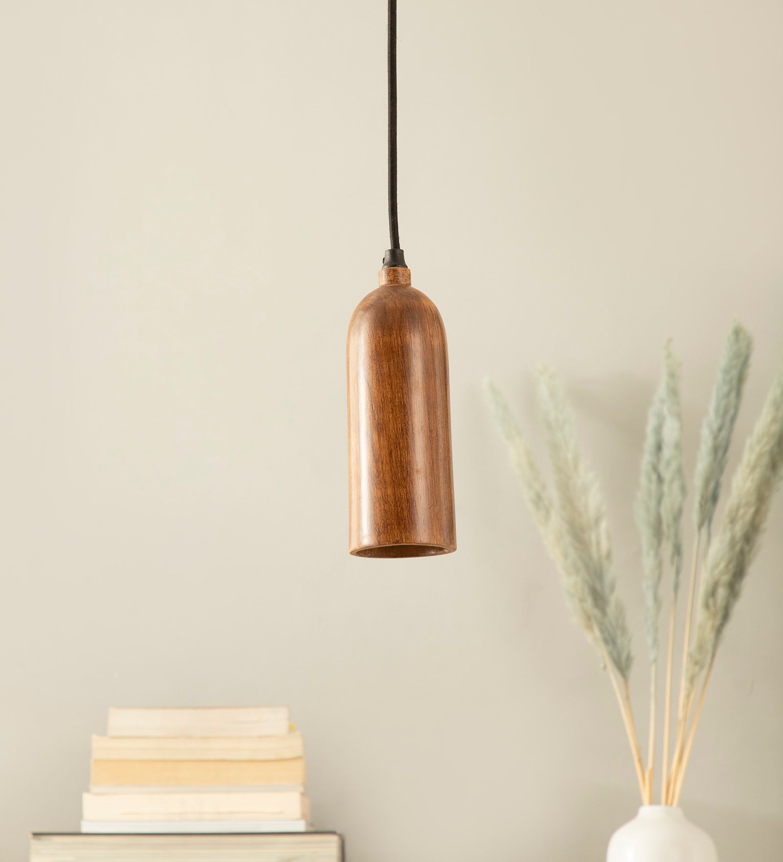 Cedar Teak Wood Pendant Light