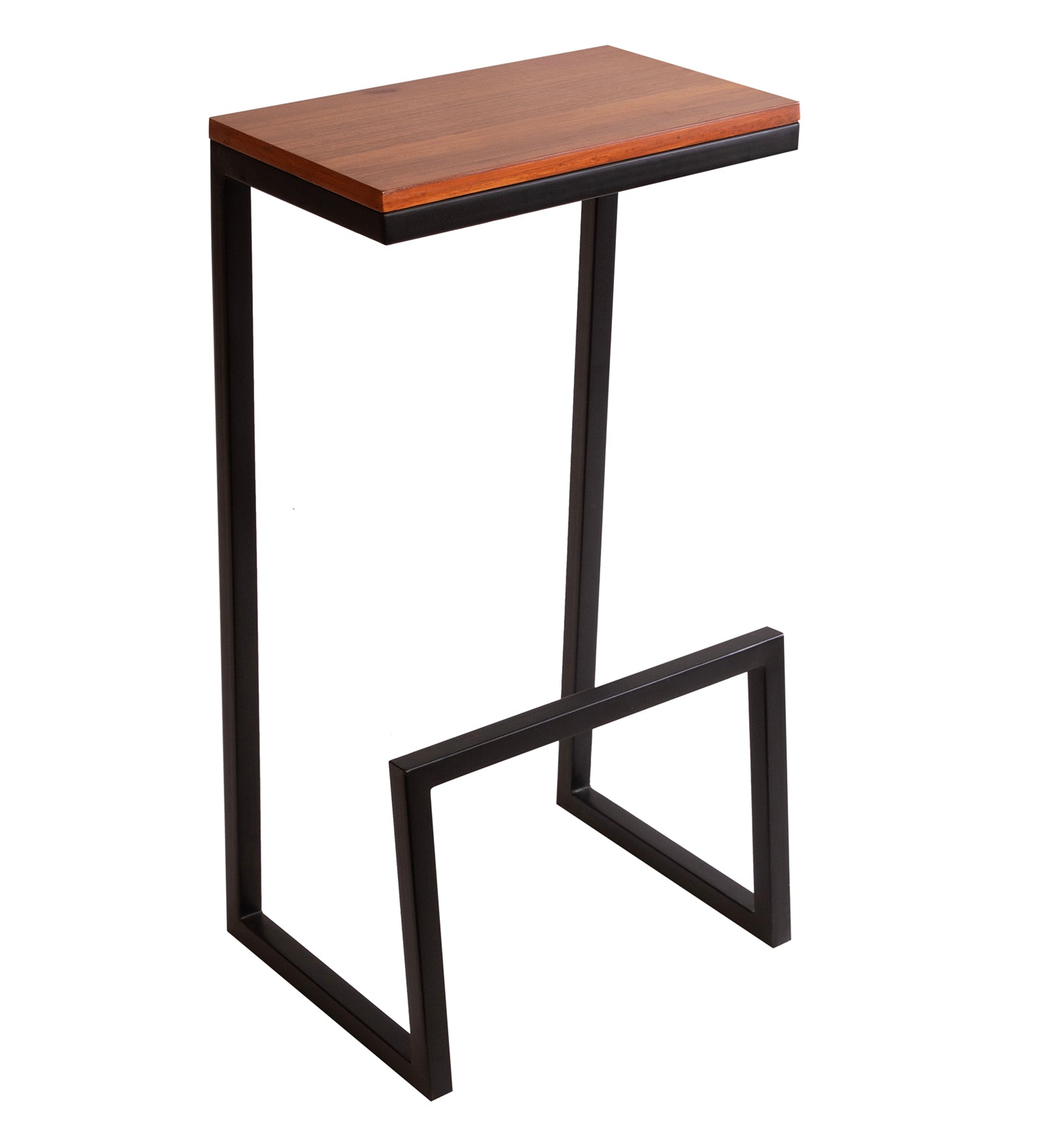 Fressia Teak Wood & Metal Bar Stool – Shoppeefry